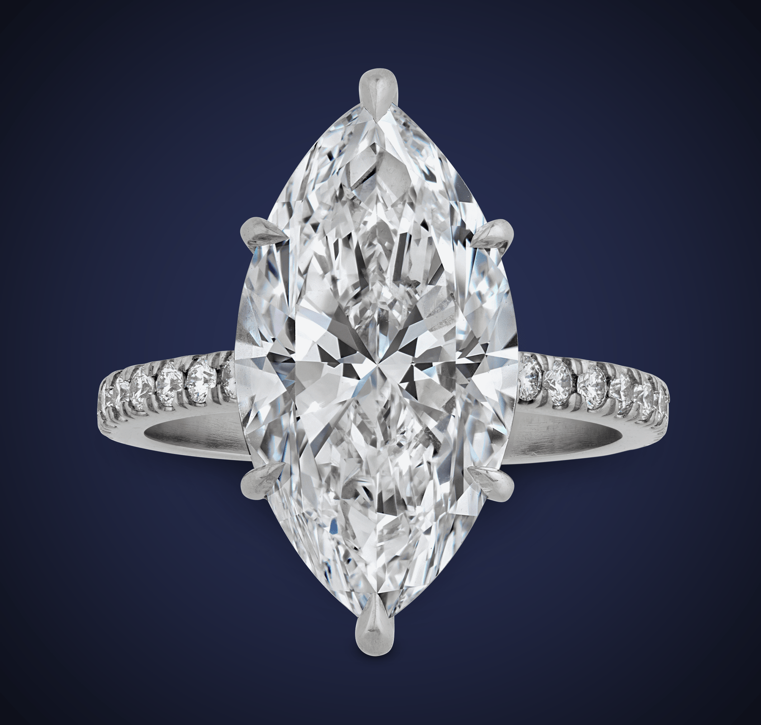 Flawless Golconda Diamond Ring, 5.86 Carats