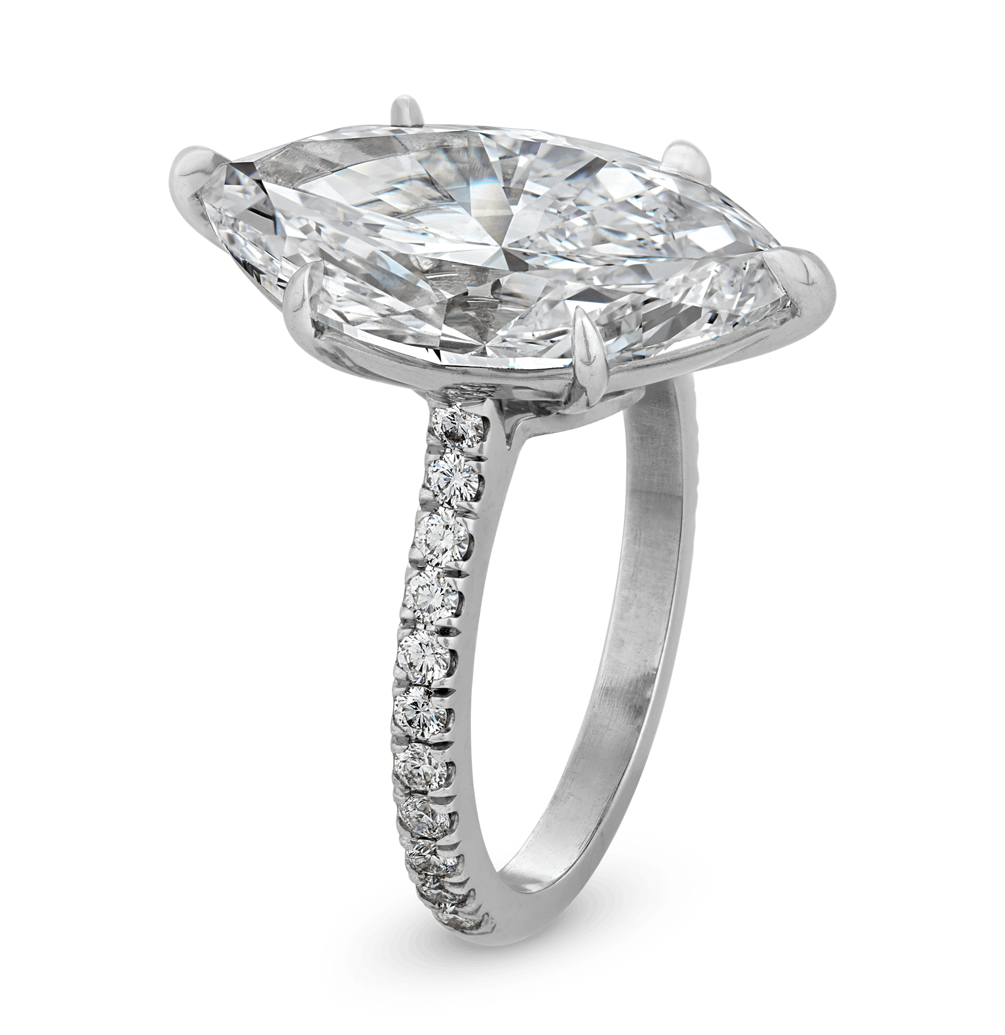 Flawless Golconda Diamond Ring, 5.86 Carats