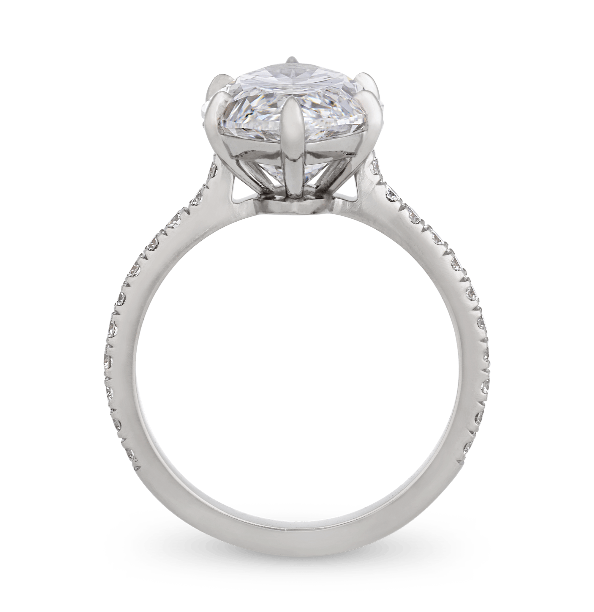 Flawless Golconda Diamond Ring, 5.86 Carats