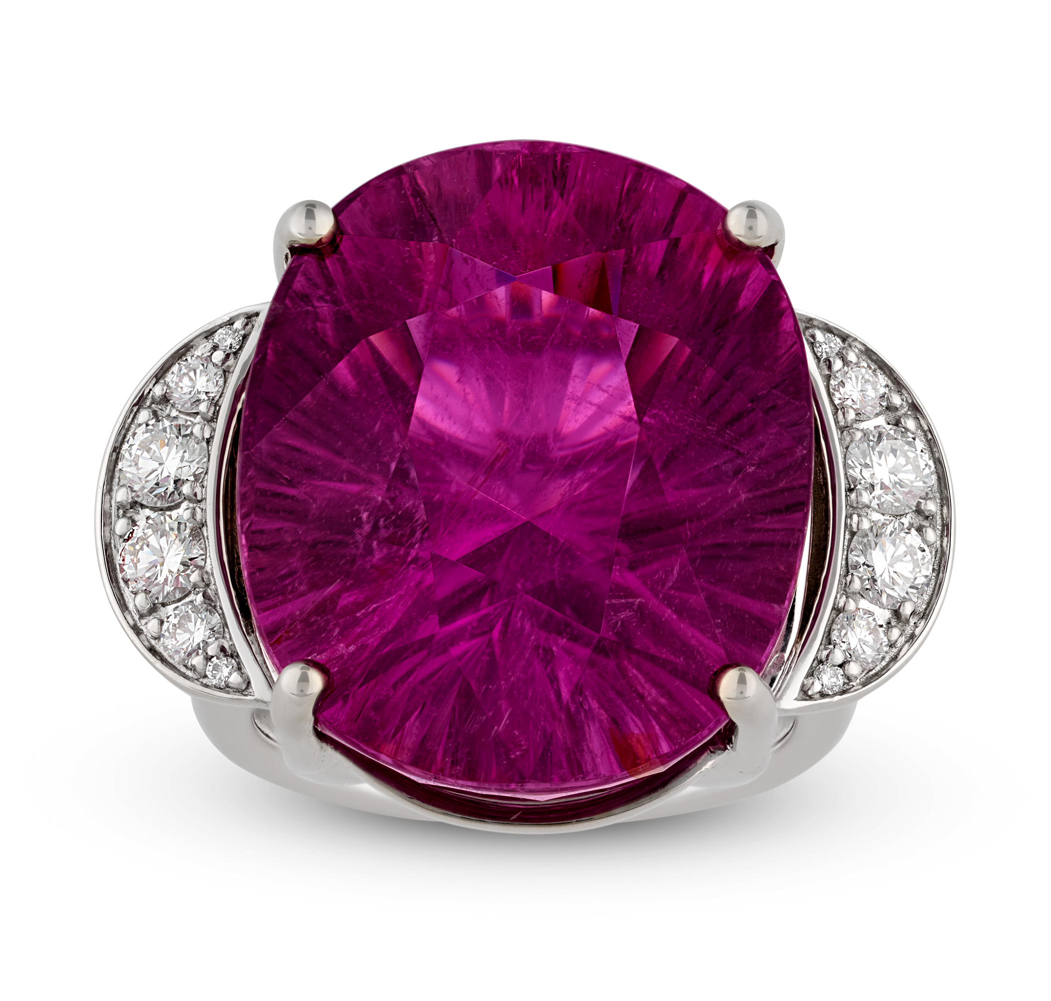 Purple-Pink Tourmaline Ring, 28.21 Carats