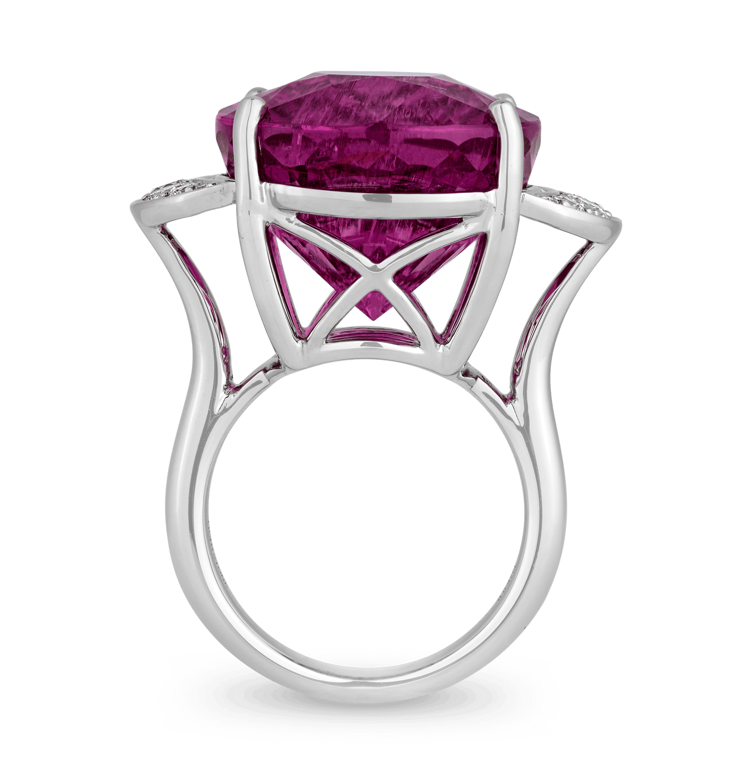 Purple-Pink Tourmaline Ring, 28.21 Carats