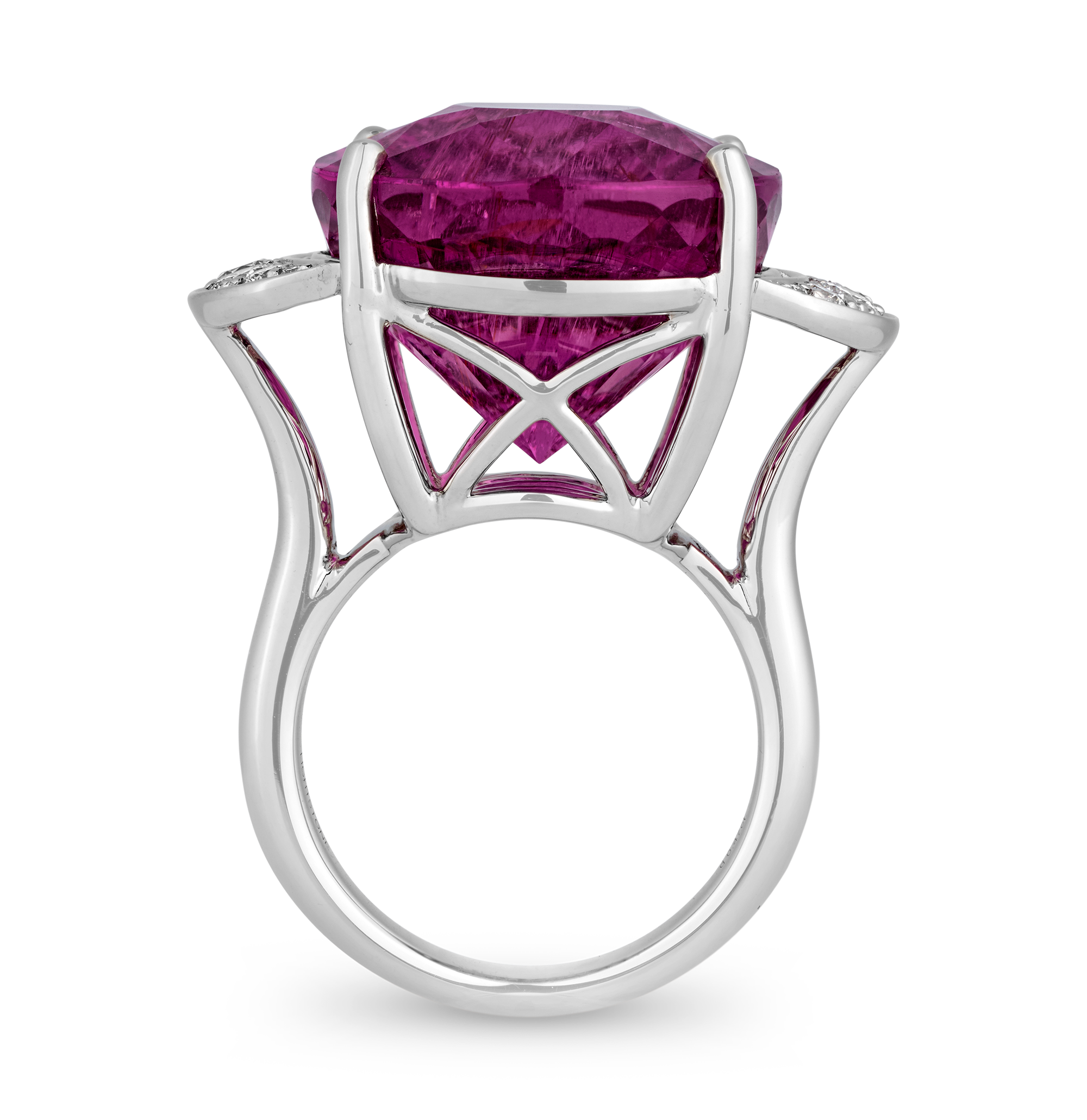 Purple-Pink Tourmaline Ring, 28.21 Carats