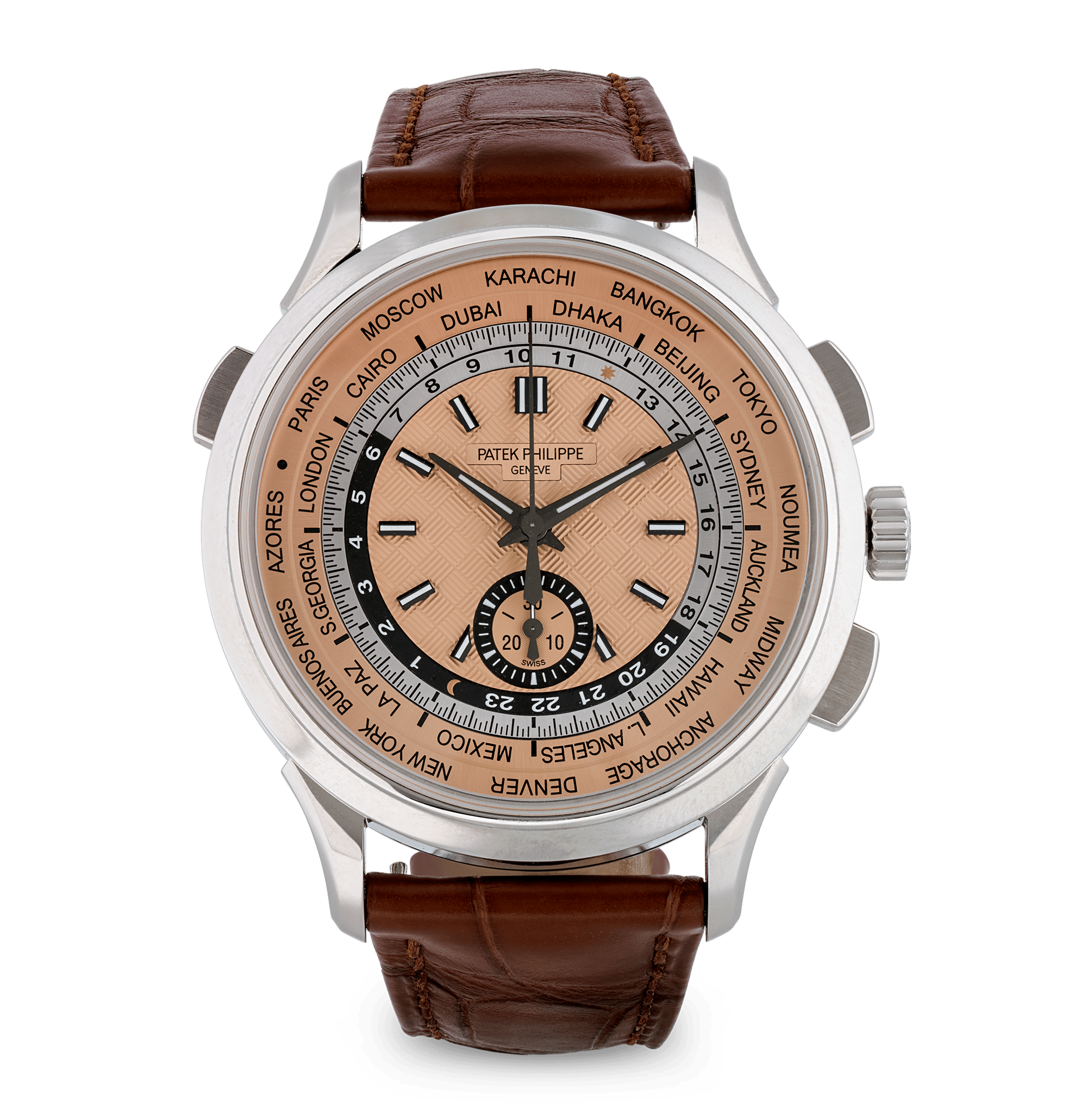Patek Philippe Complications World Time Flyback Chronograph Watch