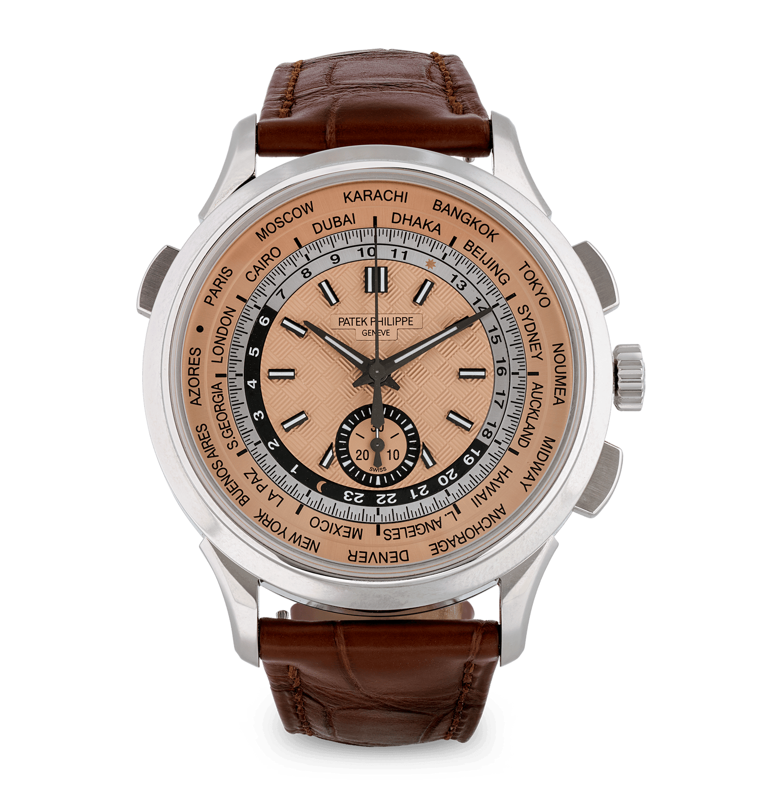 Patek Philippe Complications World Time Flyback Chronograph Watch
