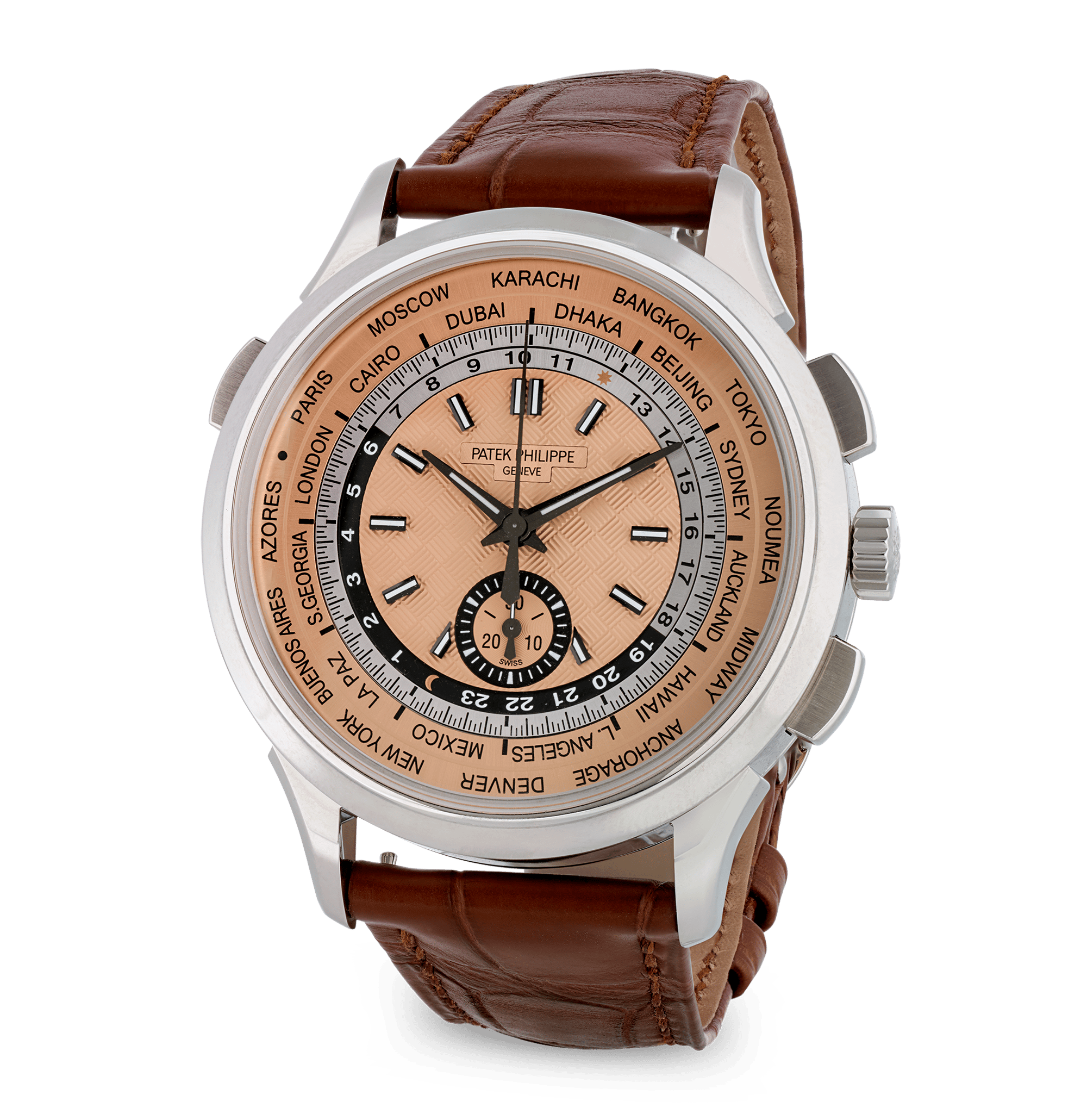 Patek Philippe Complications World Time Flyback Chronograph Watch