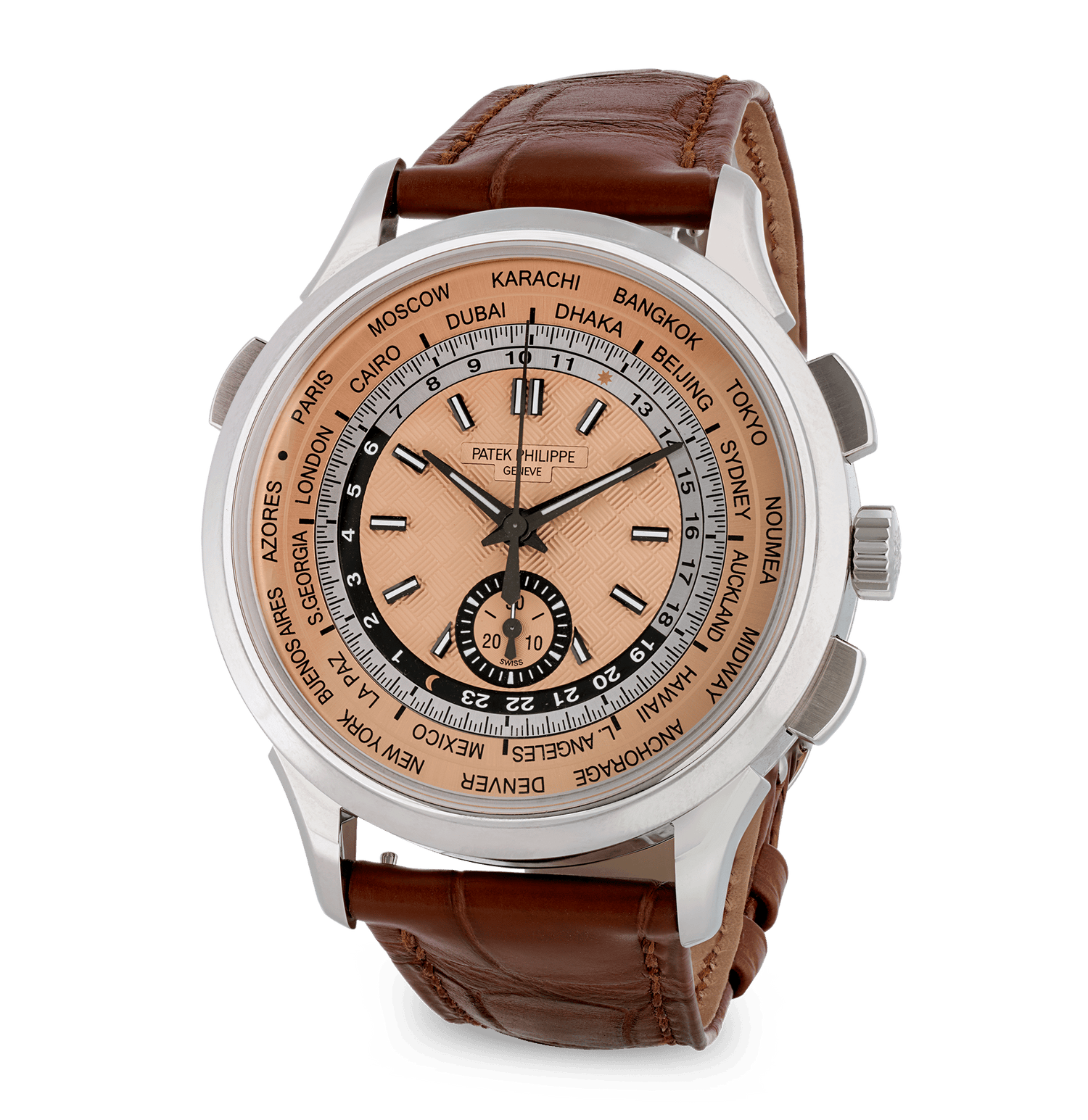 Patek Philippe Complications World Time Flyback Chronograph Watch