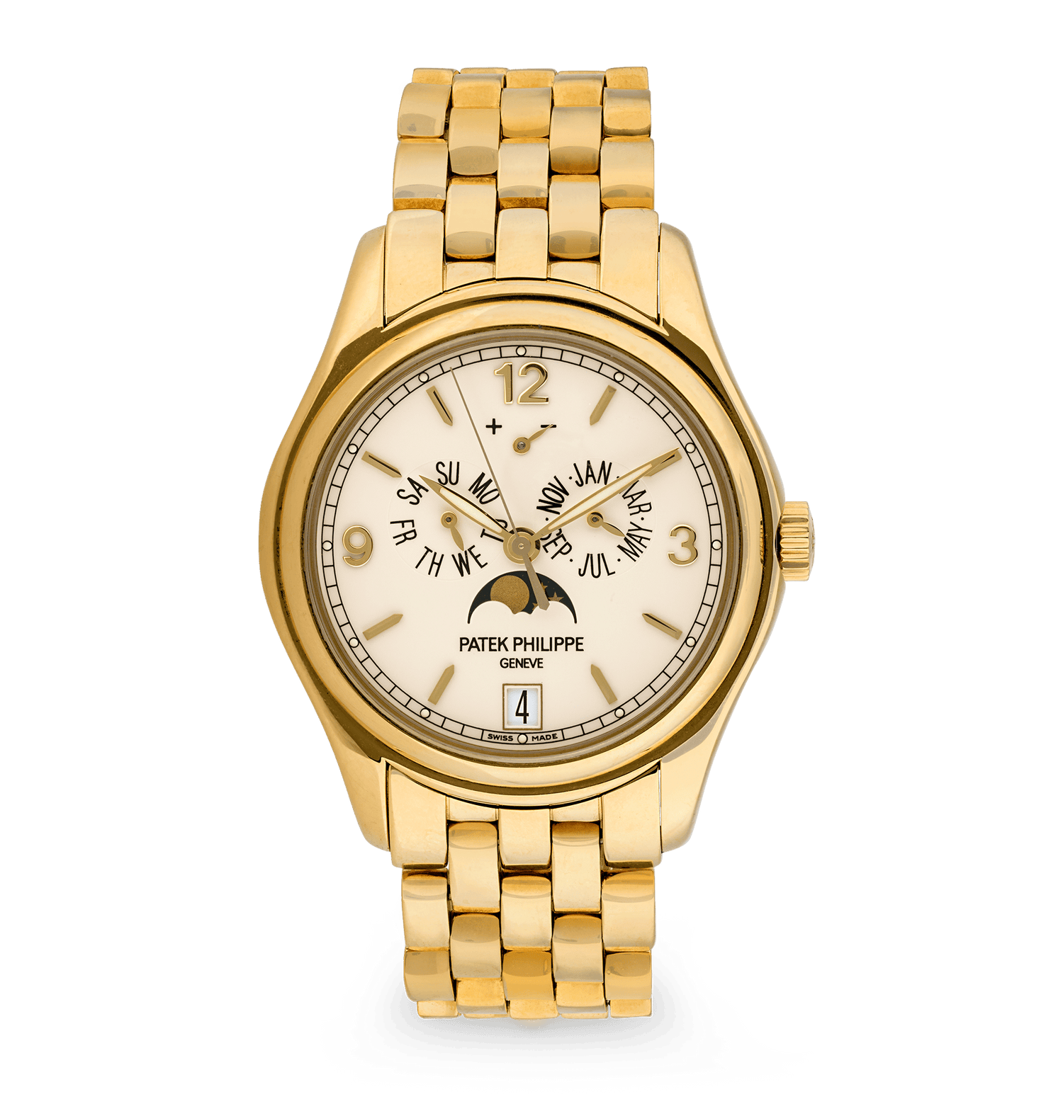 Patek Philippe Yellow Gold Annual Calendar Wristwatch