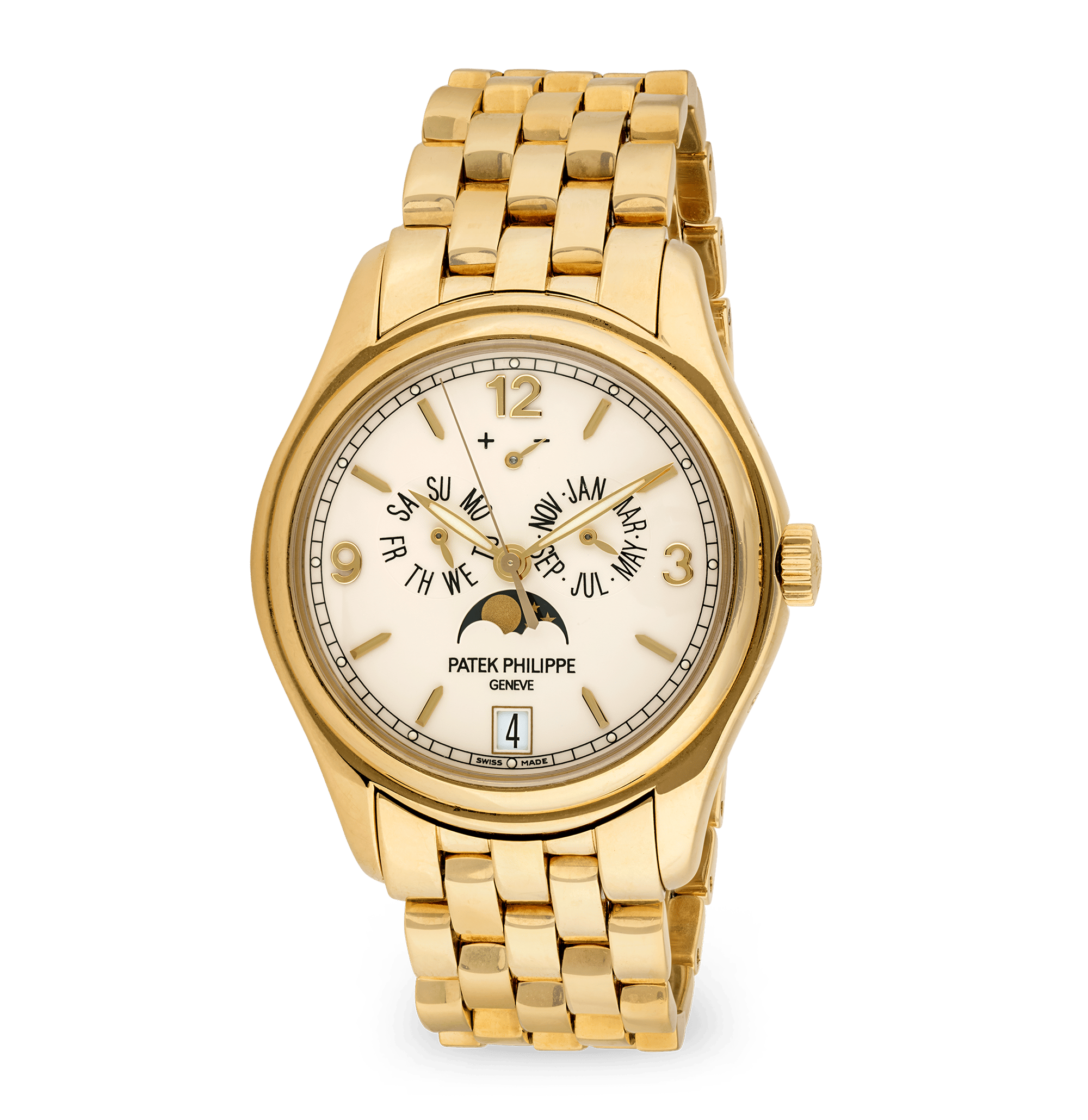 Patek Philippe Yellow Gold Annual Calendar Wristwatch