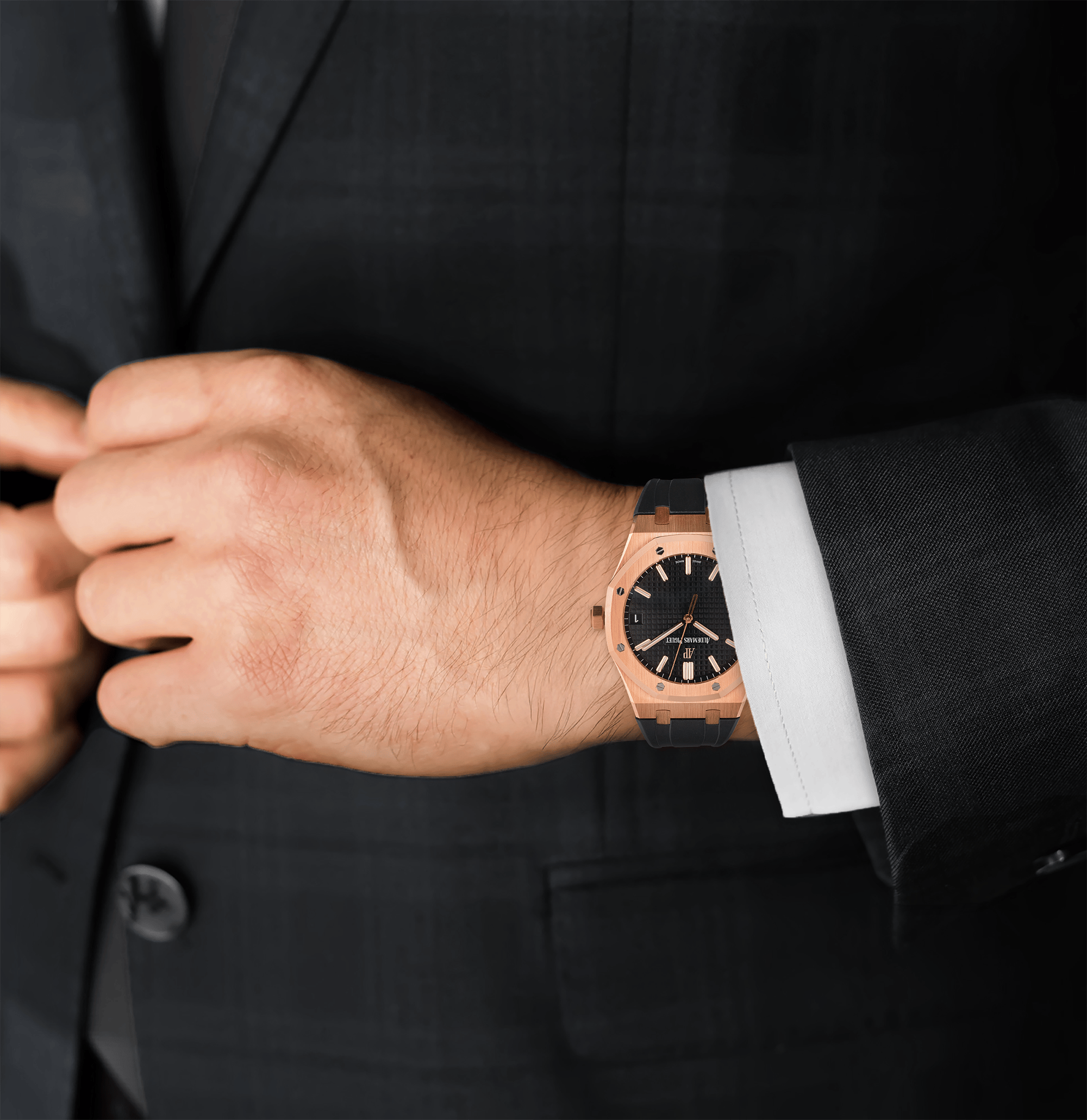 Audemars Piguet Rose Gold Royal Oak Wristwatch