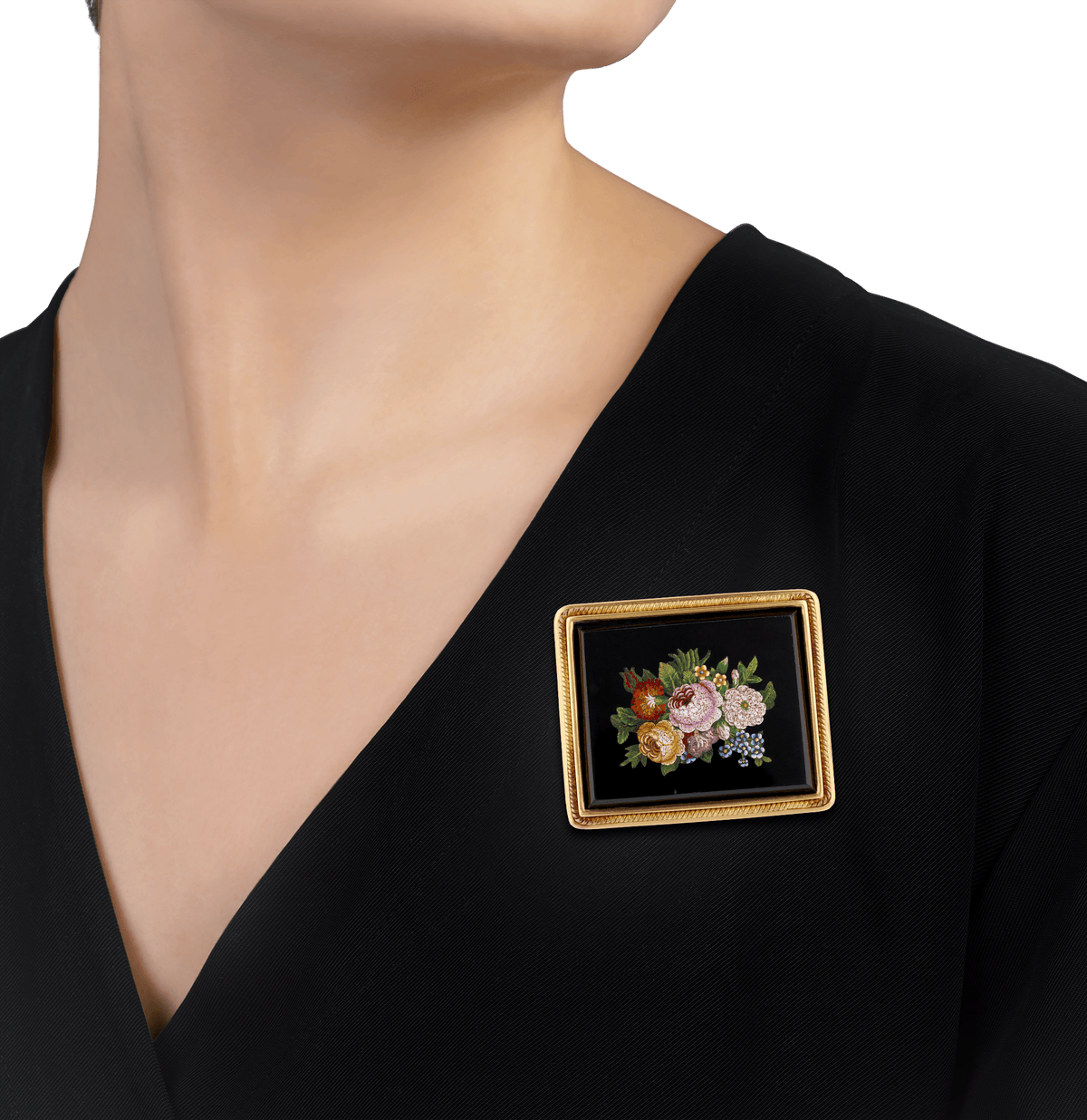 Elizabeth Locke Micromosaic Pendant/Brooch