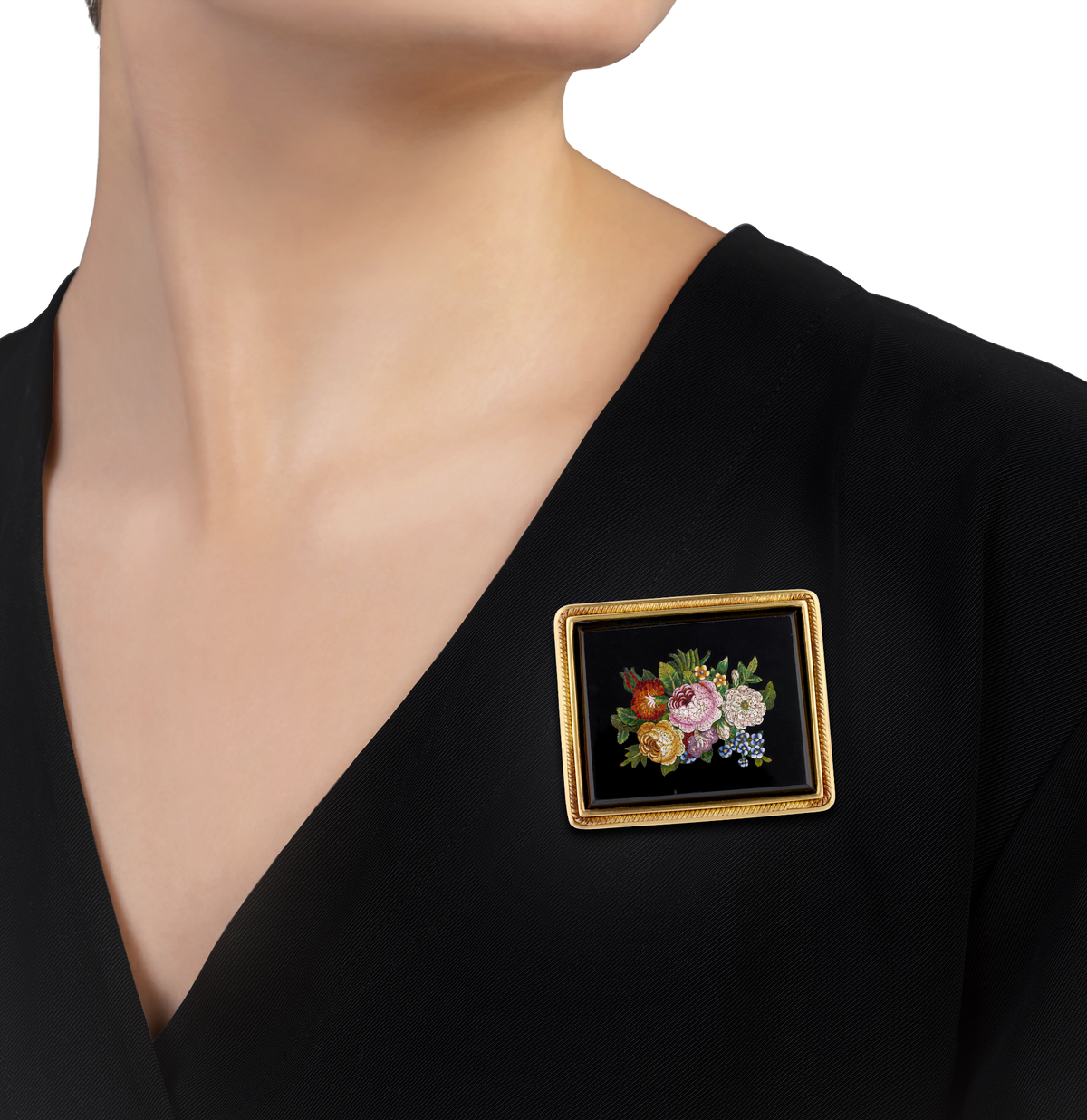 Elizabeth Locke Micromosaic Pendant/Brooch