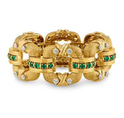 Jean Schlumberger for Tiffany & Co. Cooper Emerald and Diamond Bracelet