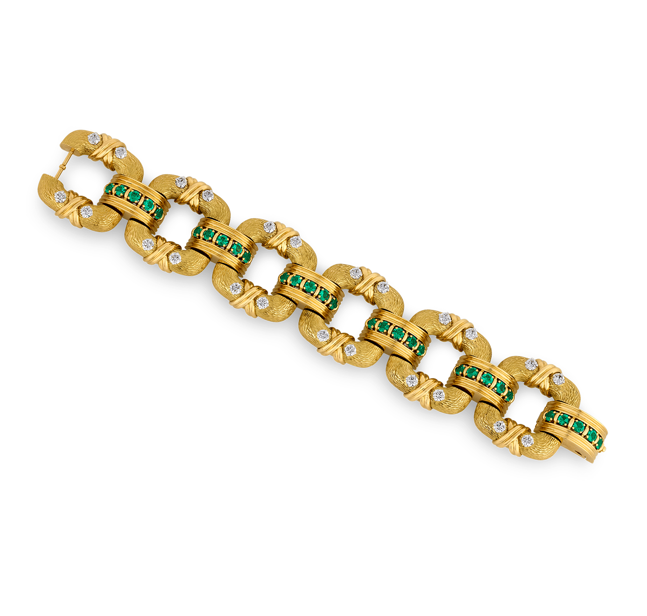 Jean Schlumberger for Tiffany & Co. Cooper Emerald and Diamond Bracelet