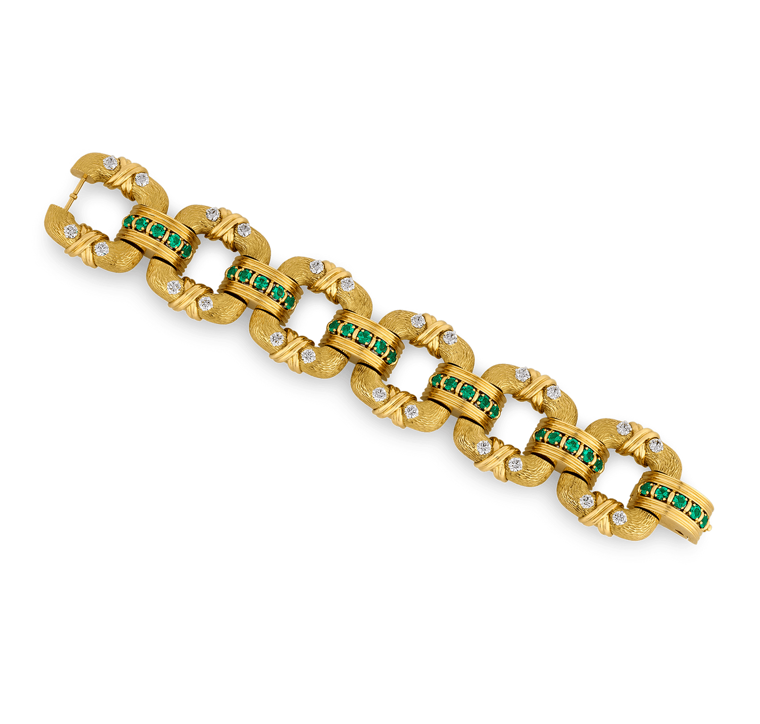 Jean Schlumberger for Tiffany & Co. Cooper Emerald and Diamond Bracelet