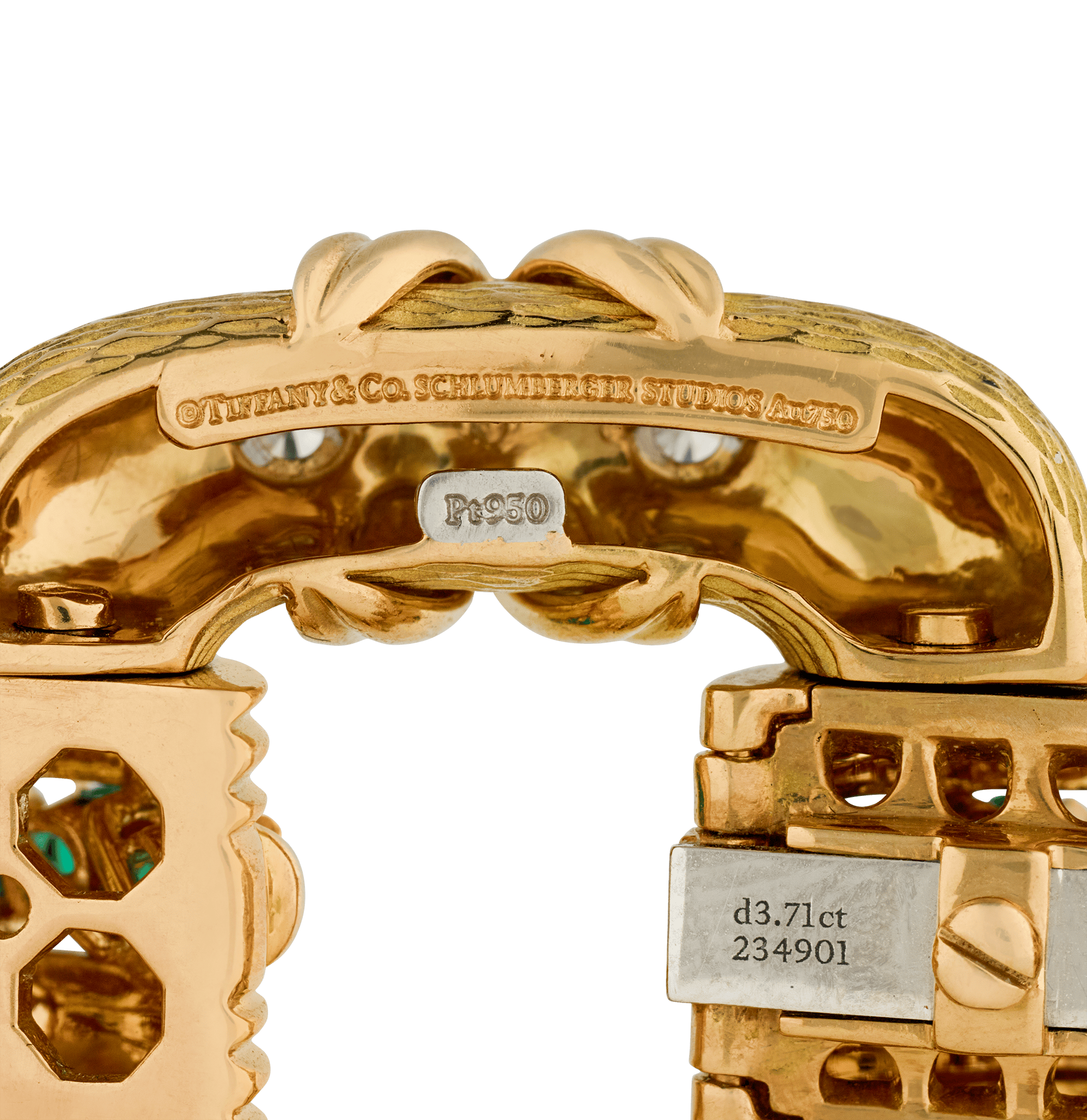 Jean Schlumberger for Tiffany & Co. Cooper Emerald and Diamond Bracelet