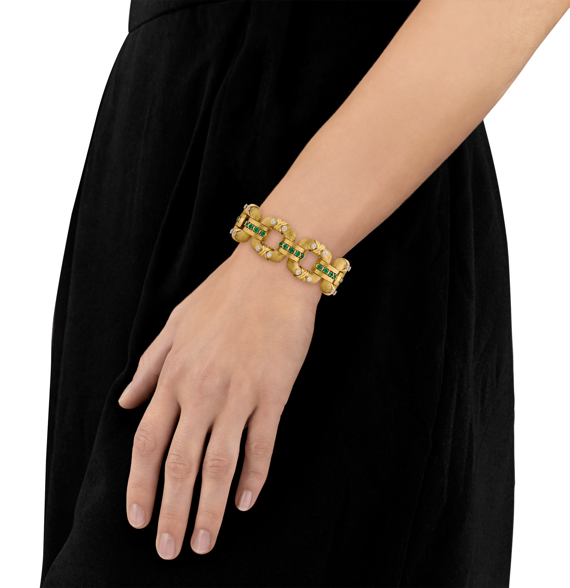 Jean Schlumberger for Tiffany & Co. Cooper Emerald and Diamond Bracelet