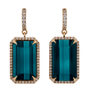 Indicolite Tourmaline Earrings, 55.88 Carats