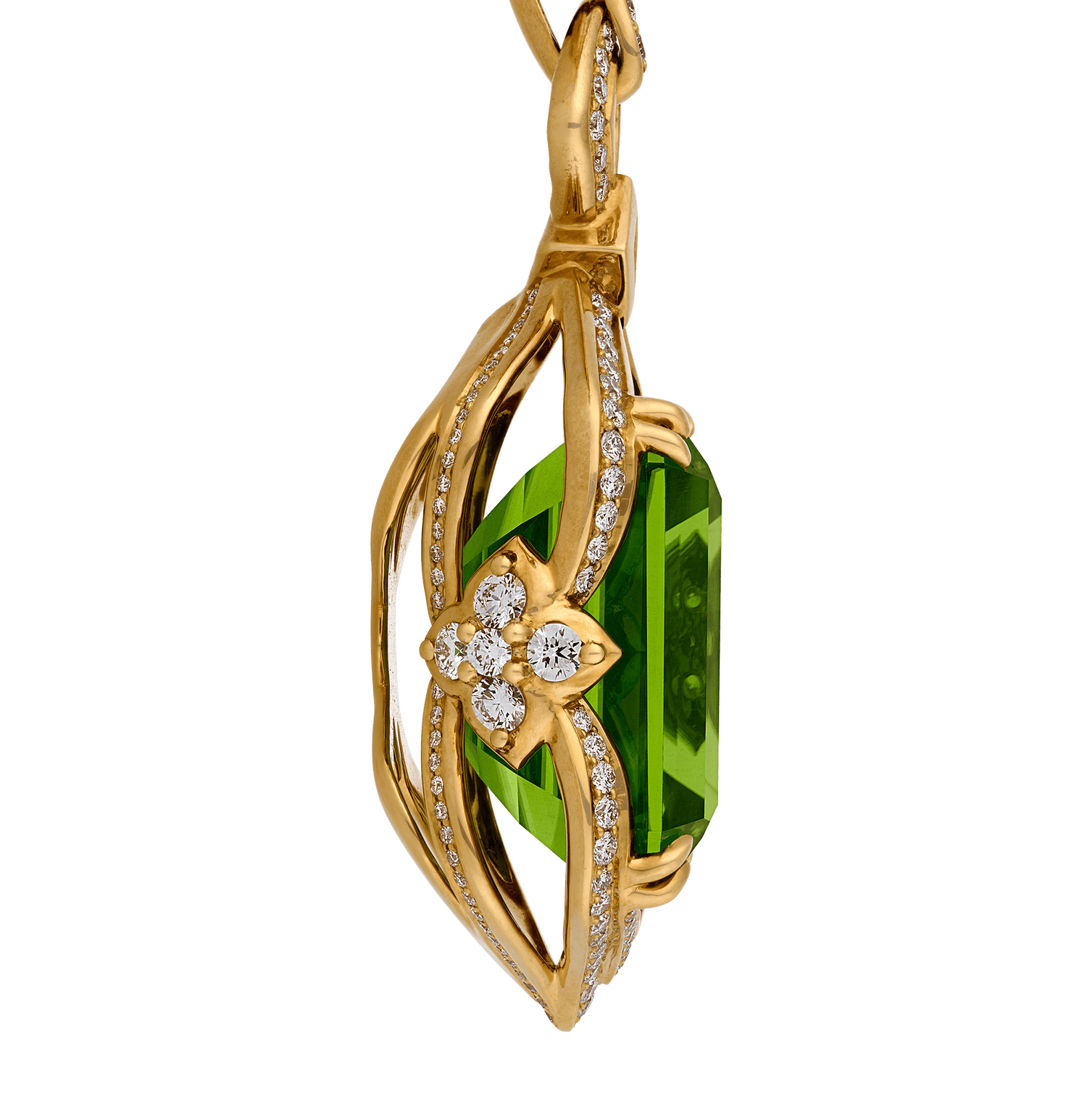 Kat Florence Zabargad Peridot Necklace, 52.29 Carats