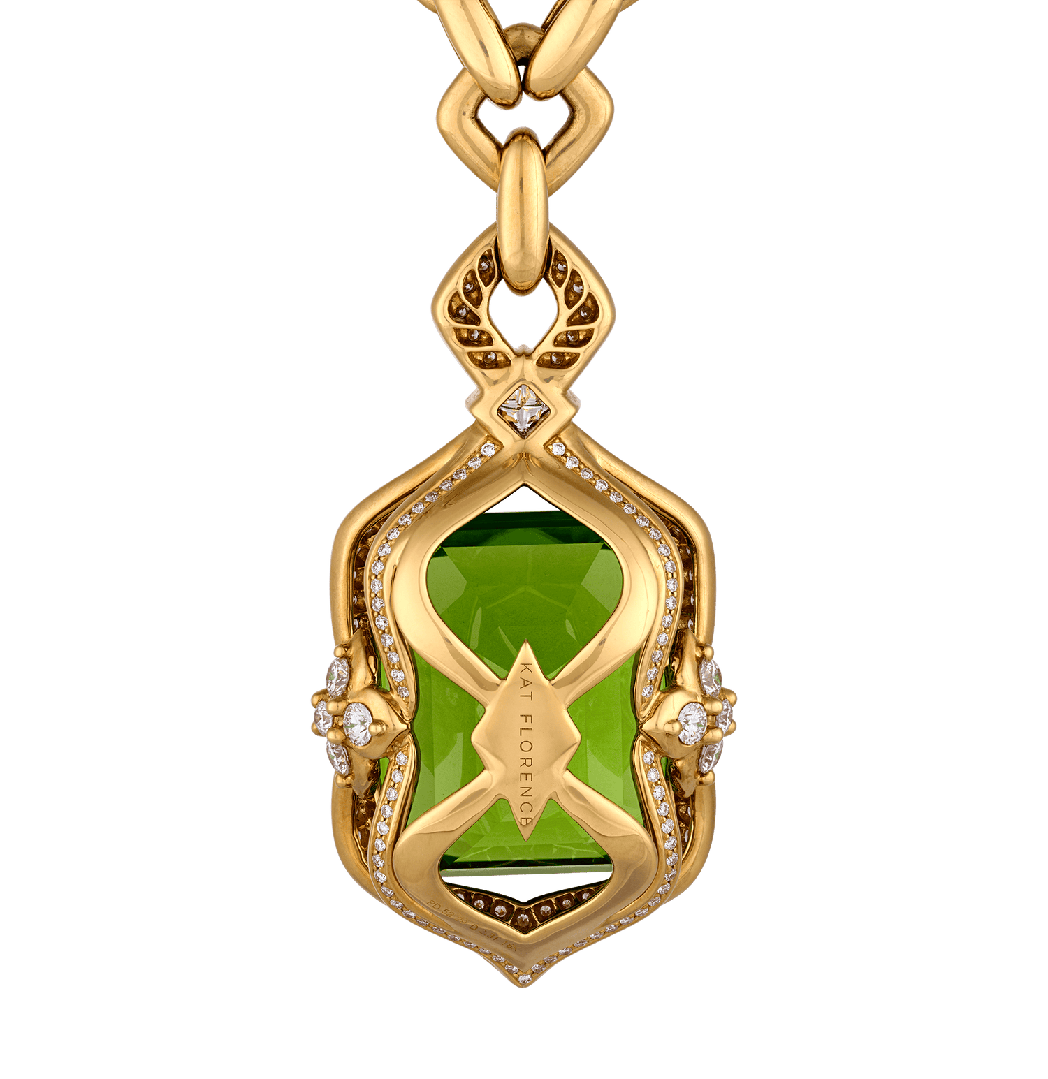 Kat Florence Zabargad Peridot Necklace, 52.29 Carats