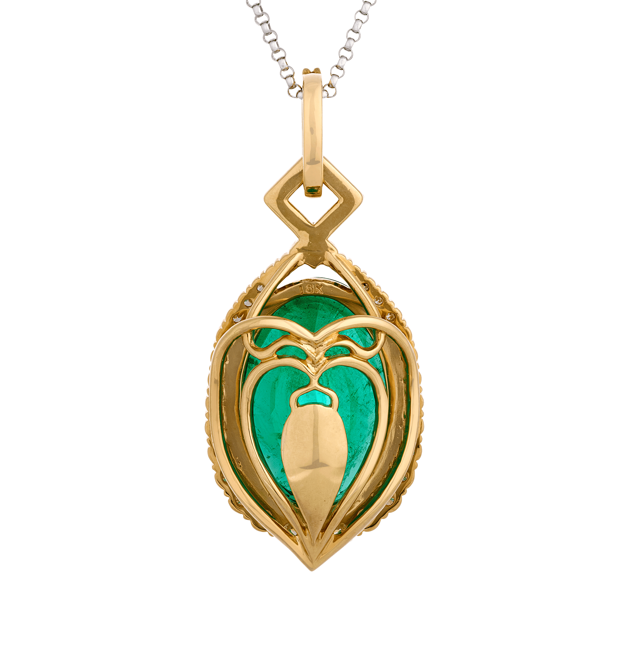 Emerald Pendant, Untreated, 27.52 Carats