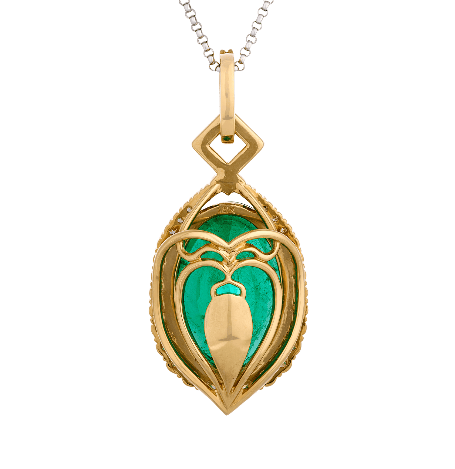 Emerald Pendant, Untreated, 27.52 Carats