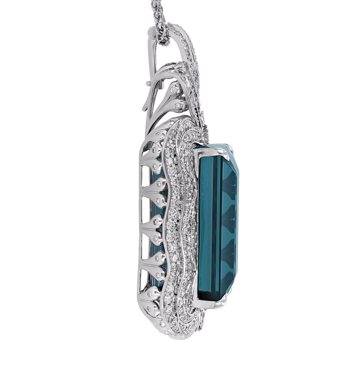 Indicolite Tourmaline Pendant, 233.02 Carats