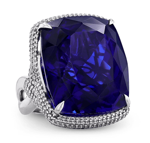 Tanzanite Ring, 77.35 Carats