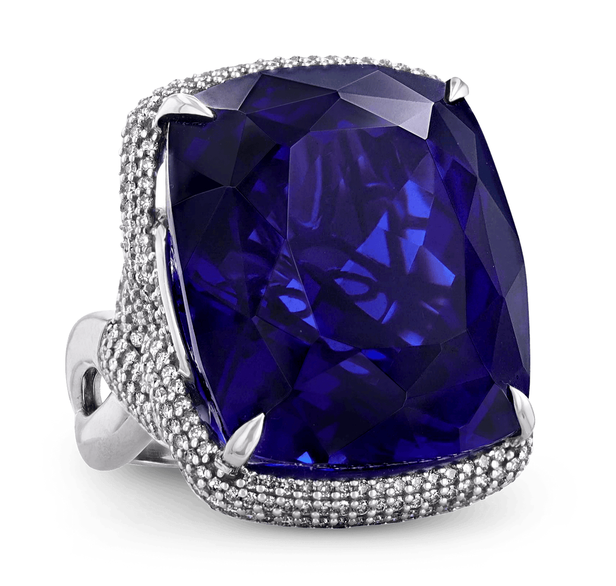 Tanzanite Ring, 77.35 Carats