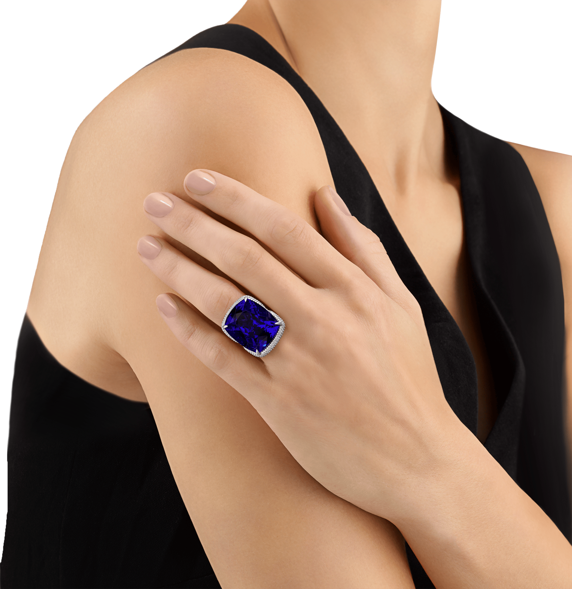 Tanzanite Ring, 77.35 Carats