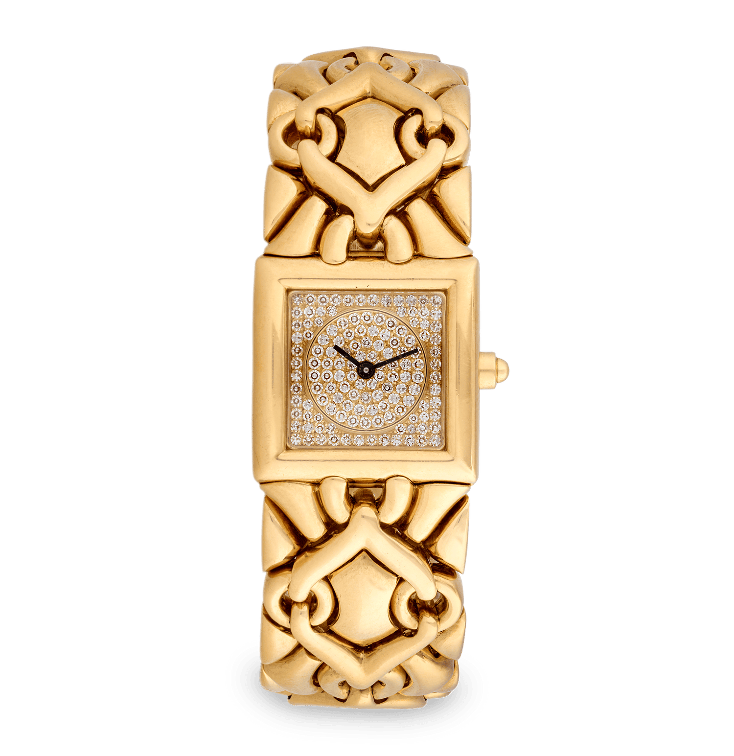 Bulgari Parentesi Trika Yellow Gold and Diamond Wristwatch