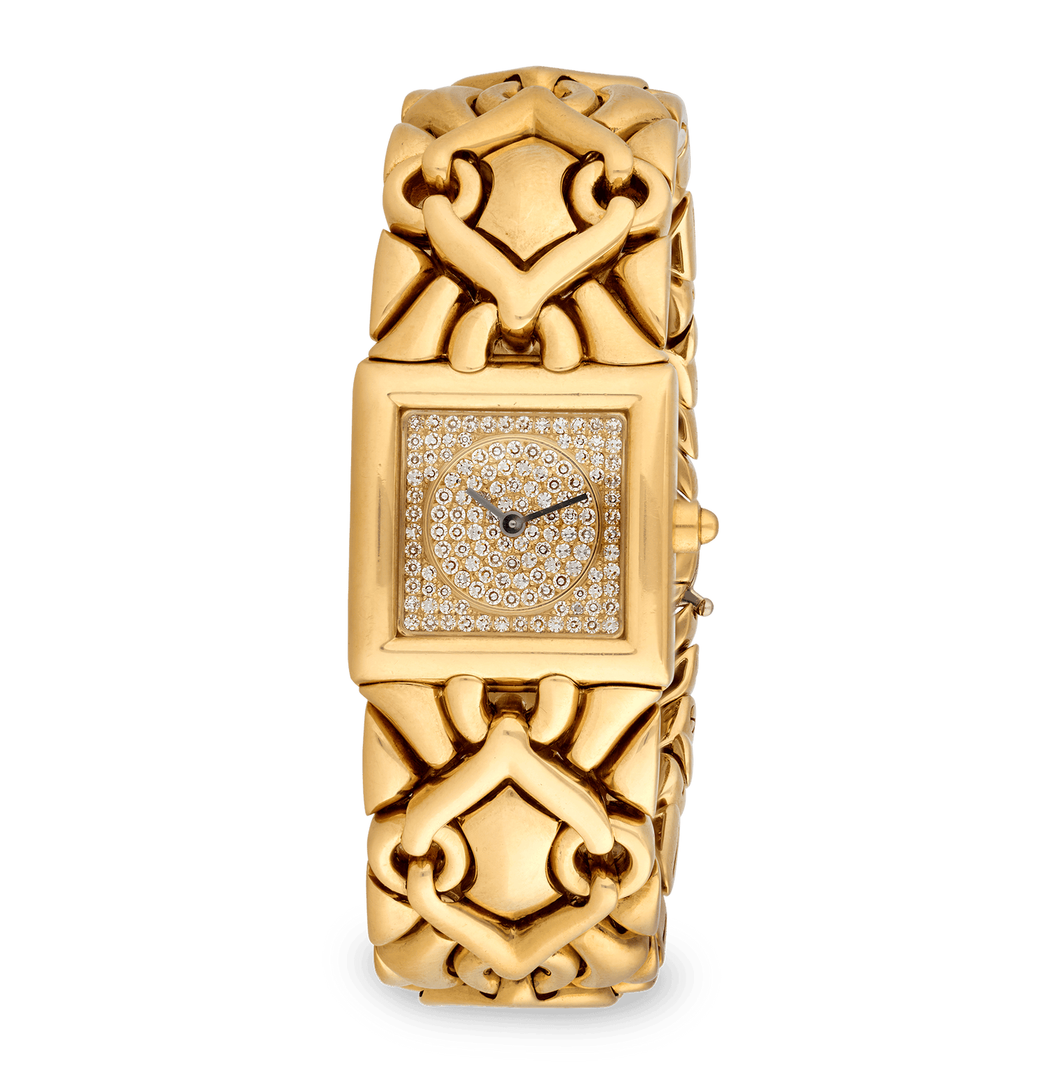 Bulgari Parentesi Trika Yellow Gold and Diamond Wristwatch