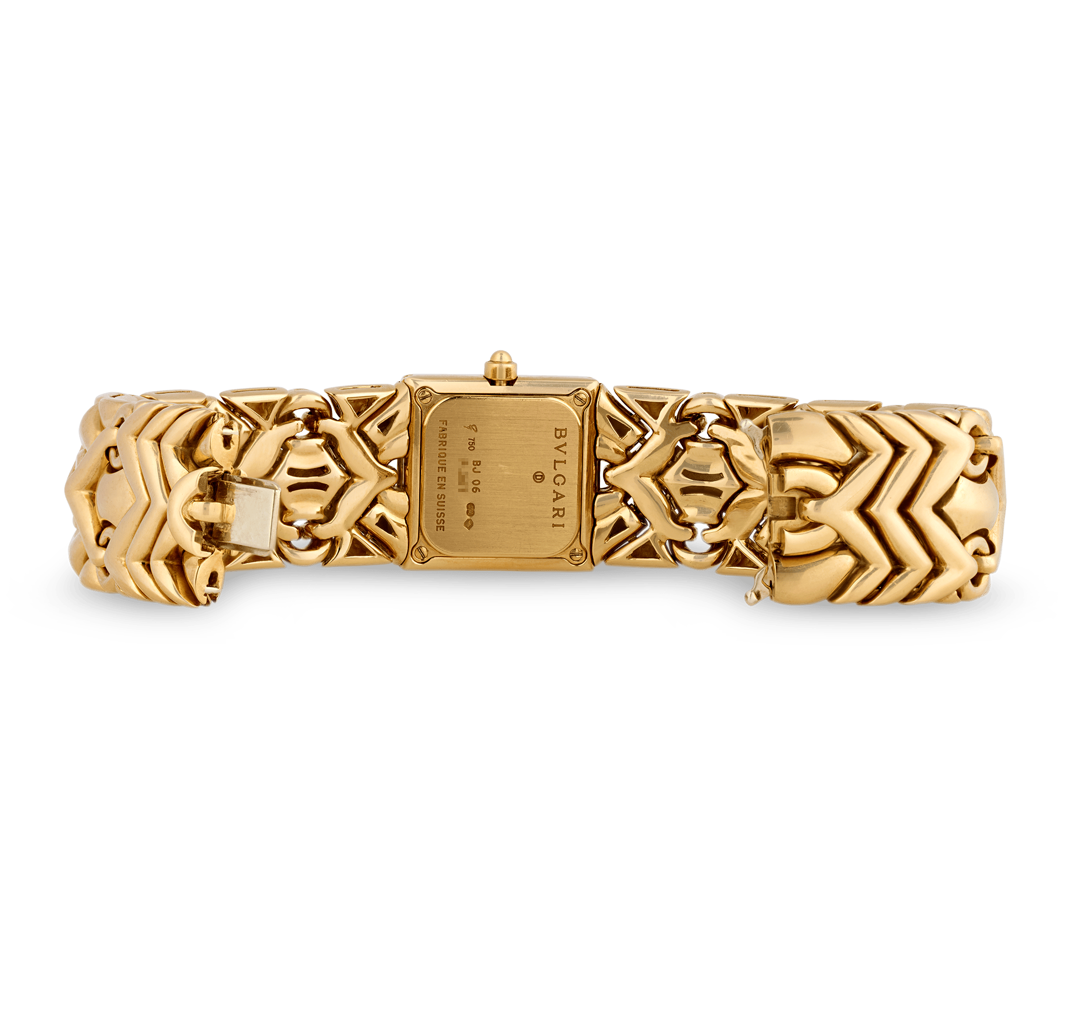 Bulgari Parentesi Trika Yellow Gold and Diamond Wristwatch