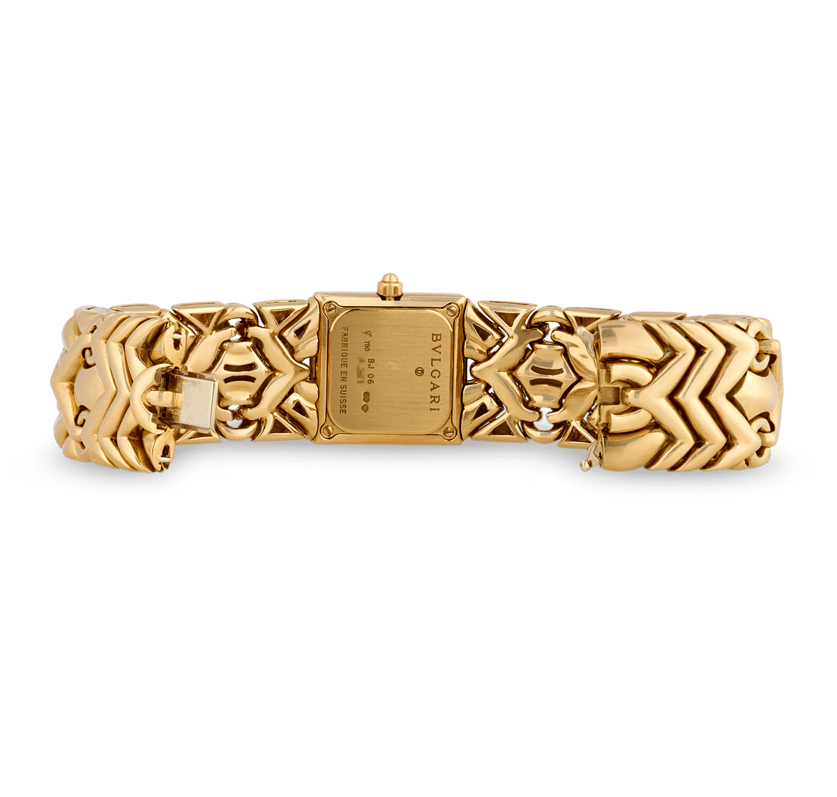 Bulgari Parentesi Trika Yellow Gold and Diamond Wristwatch