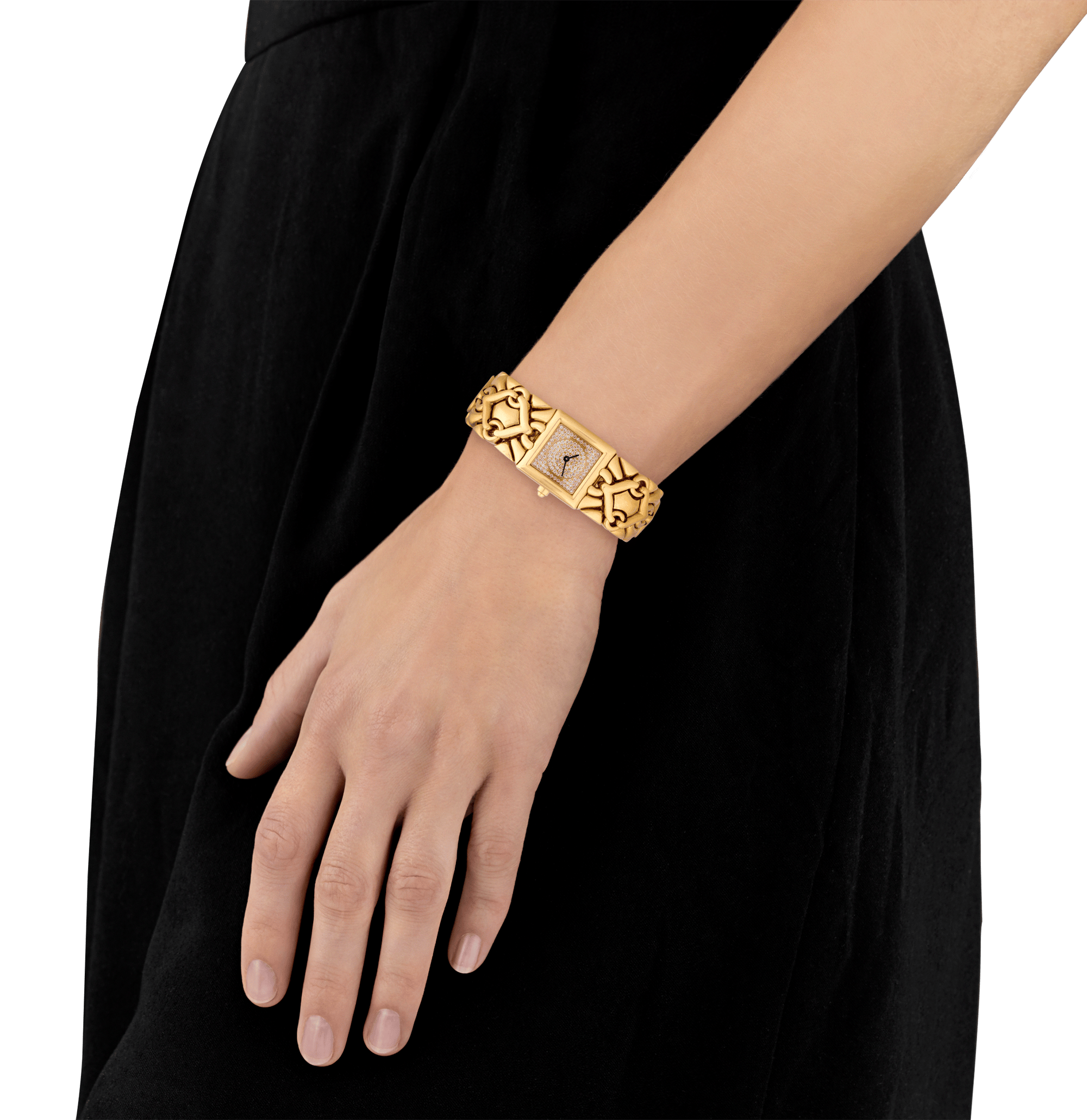 Bulgari Parentesi Trika Yellow Gold and Diamond Wristwatch