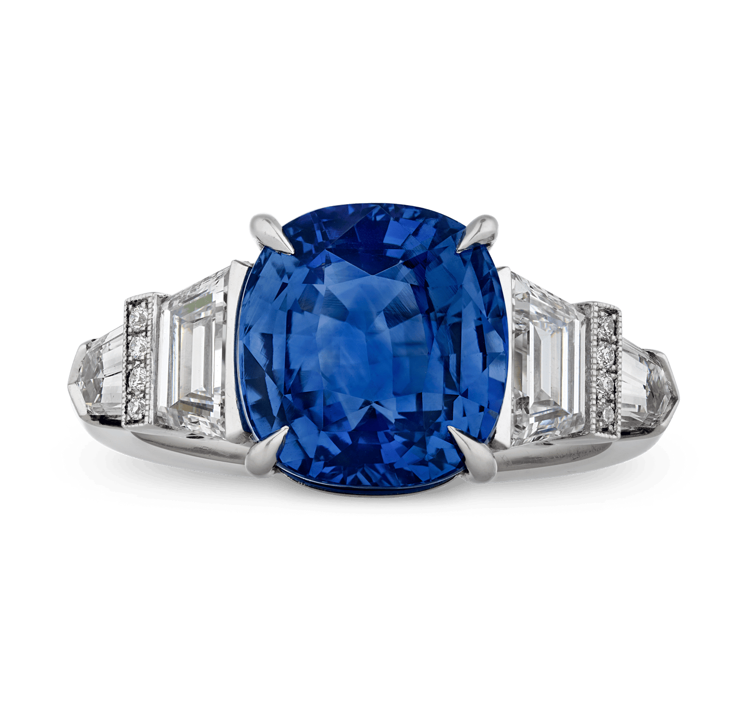 Raymond Yard Sapphire Ring, Unheated, 5.50 Carats