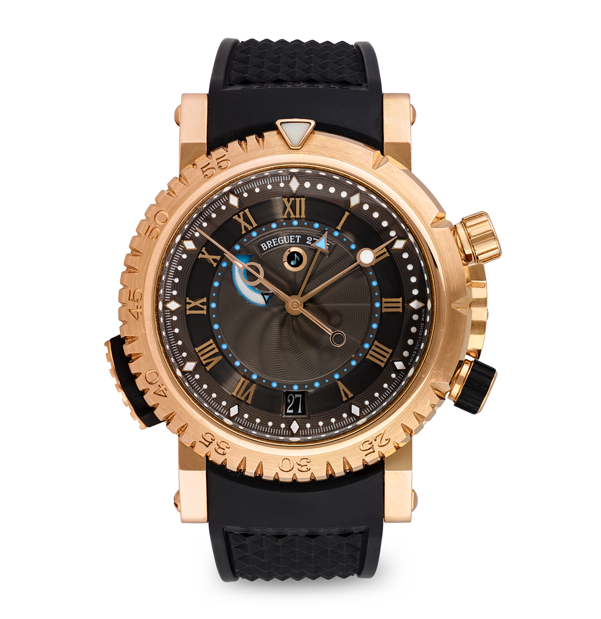 Breguet Marine Royale Rose Gold Alarm Wristwatch