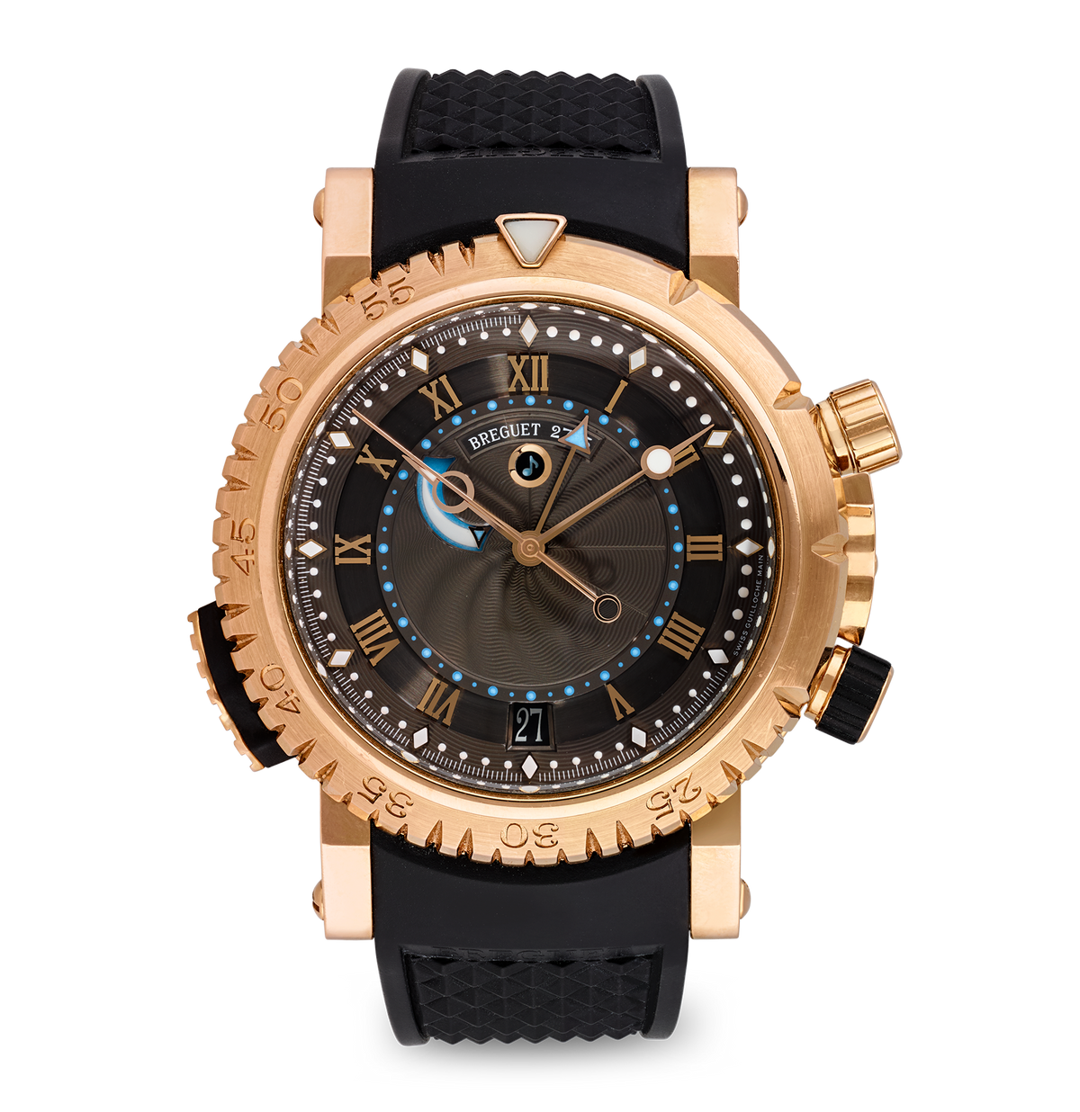 Breguet Marine Royale Rose Gold Alarm Wristwatch