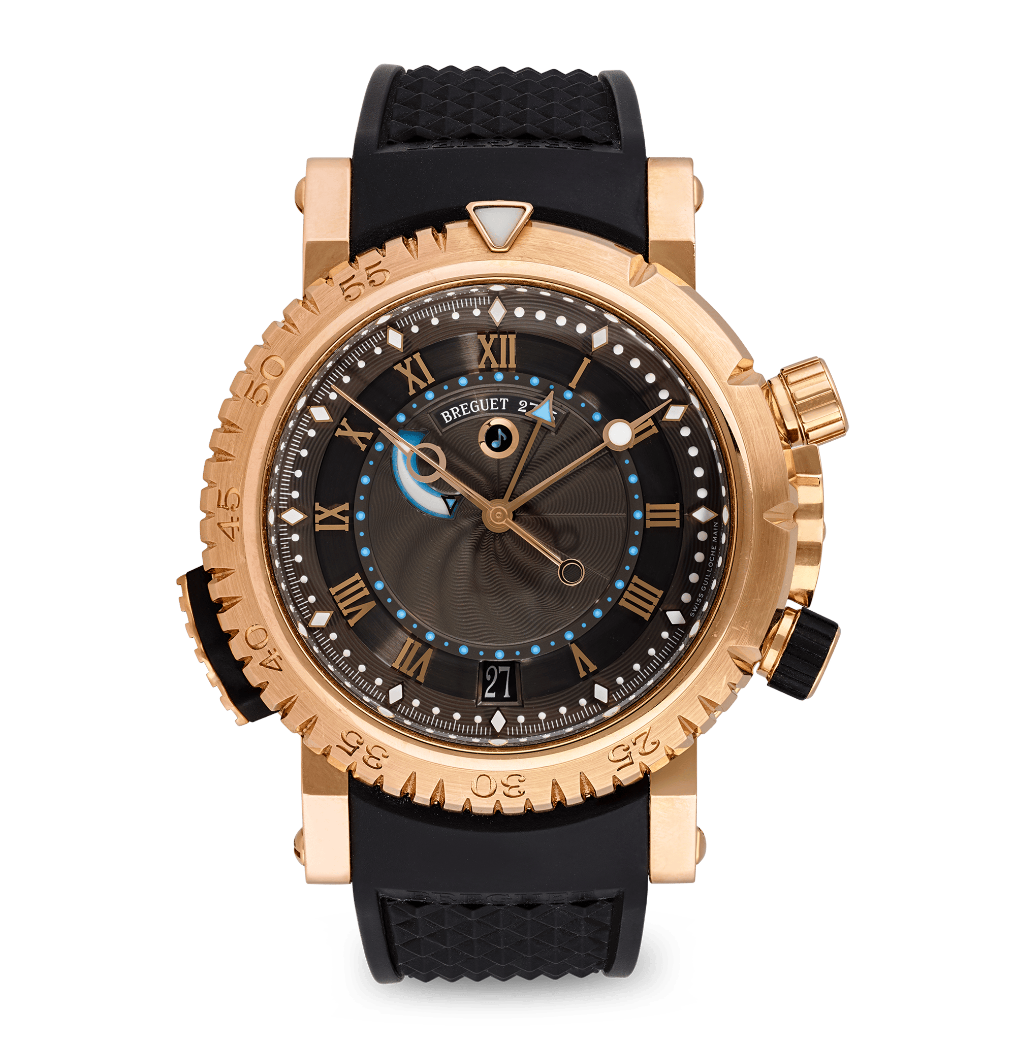 Breguet Marine Royale Rose Gold Alarm Wristwatch