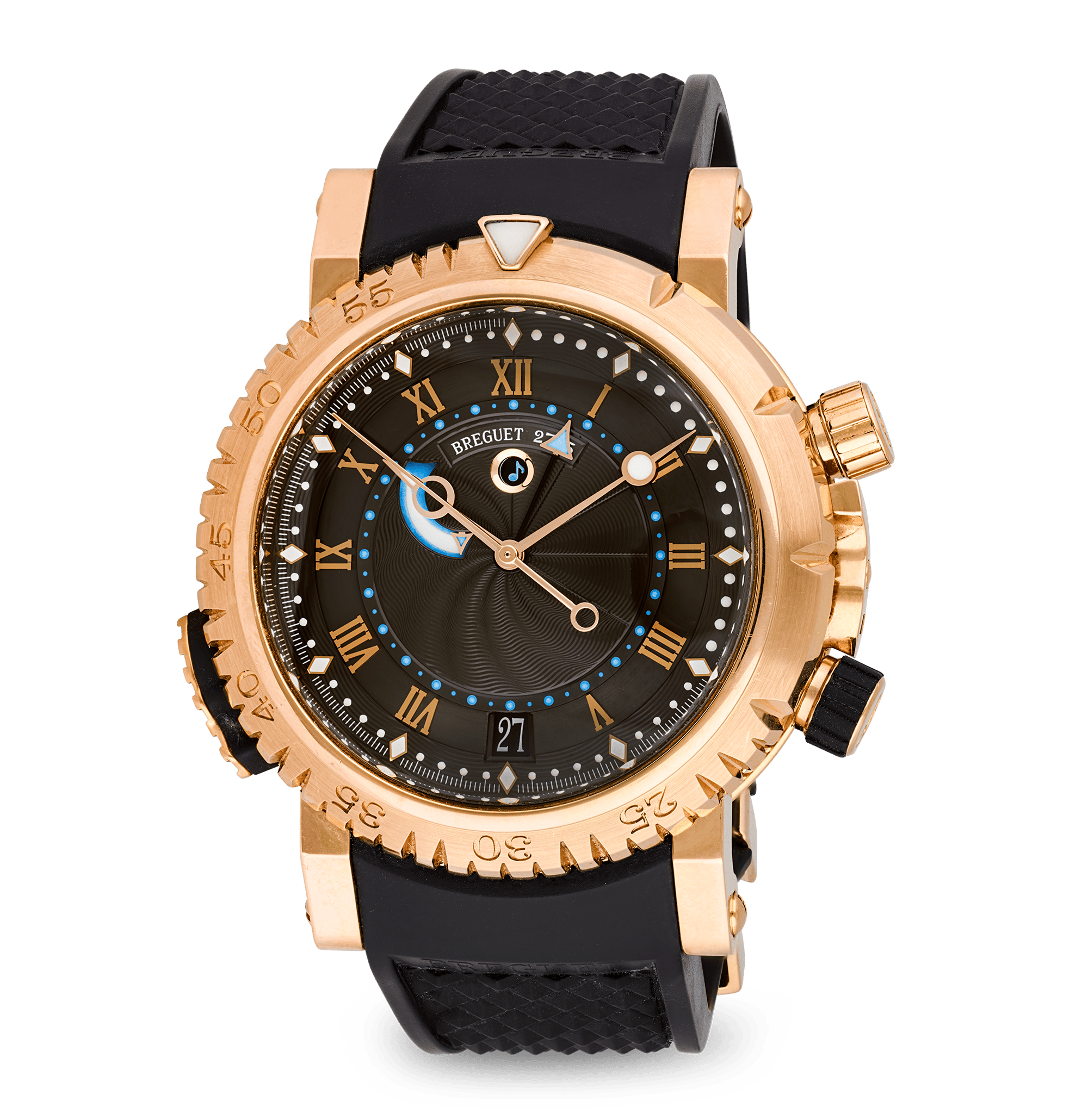 Breguet Marine Royale Rose Gold Alarm Wristwatch