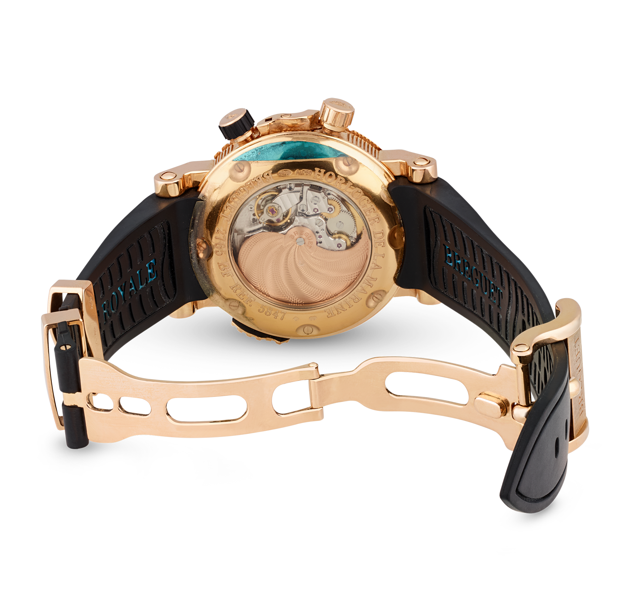 Breguet Marine Royale Rose Gold Alarm Wristwatch