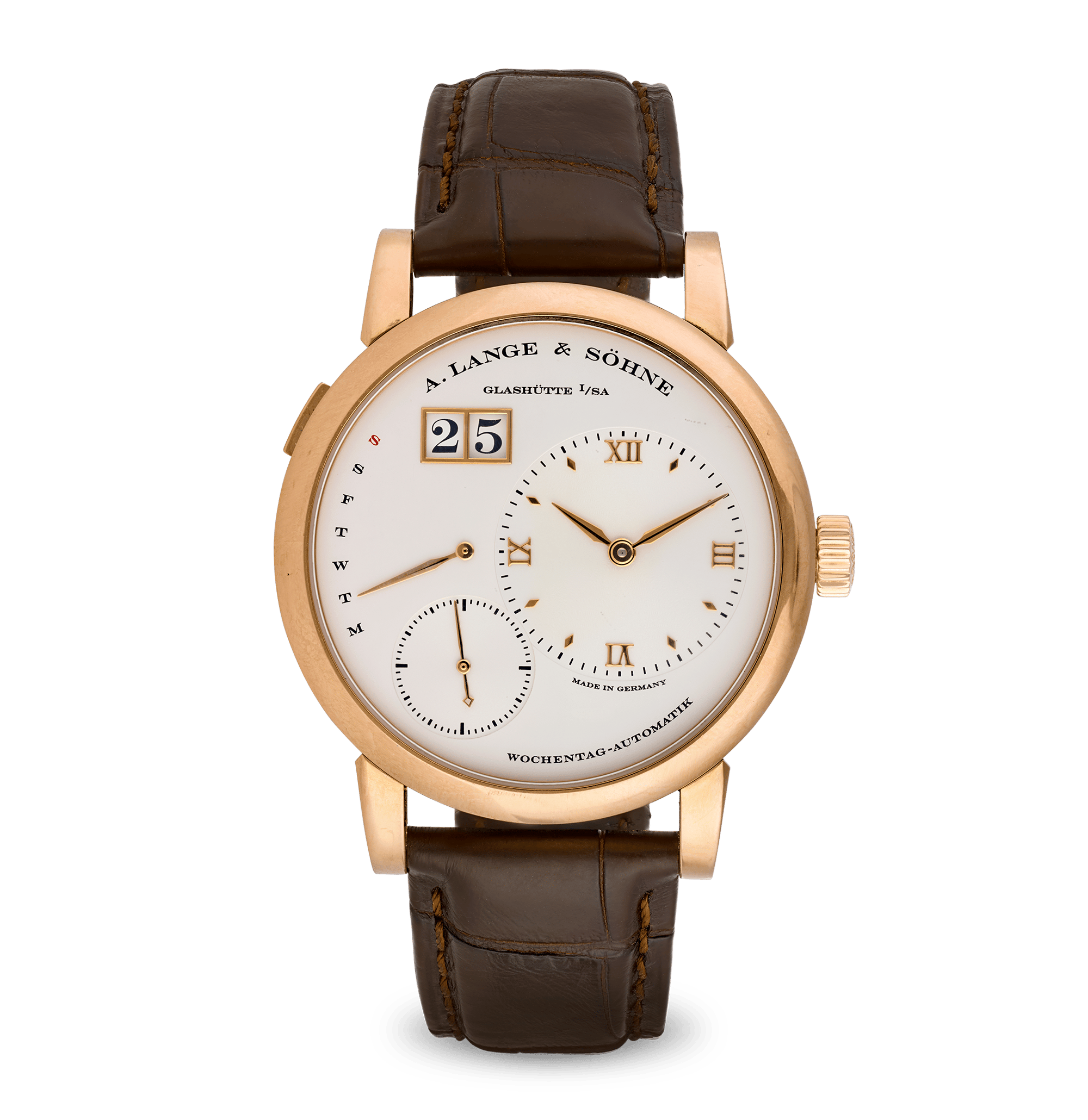 A. Lange & Söhne Lange 1 Daymatic Rose Gold Wristwatch