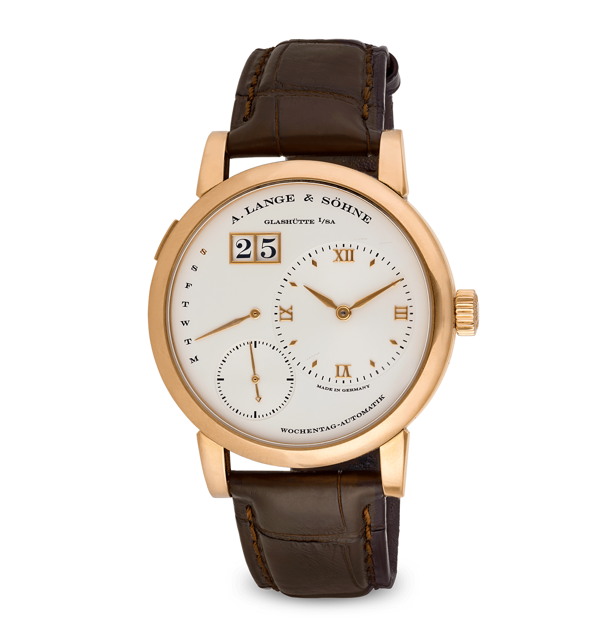 A. Lange & Söhne Lange 1 Daymatic Rose Gold Wristwatch