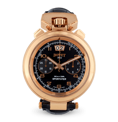 Bovet Sportster Rose Gold Chronograph Wristwatch