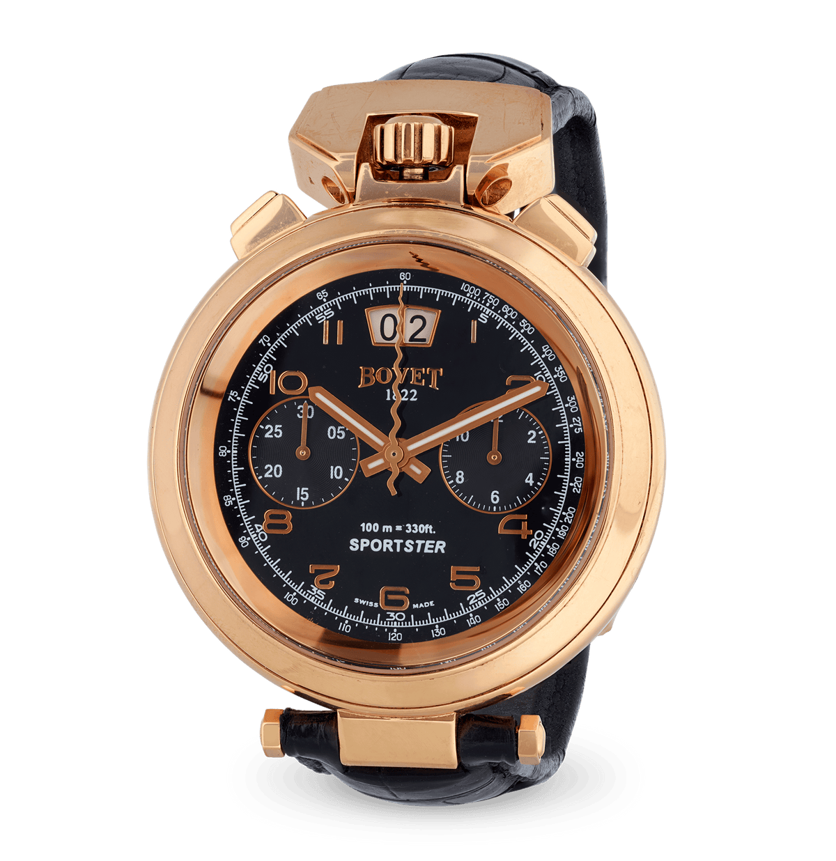 Bovet Sportster Rose Gold Chronograph Wristwatch