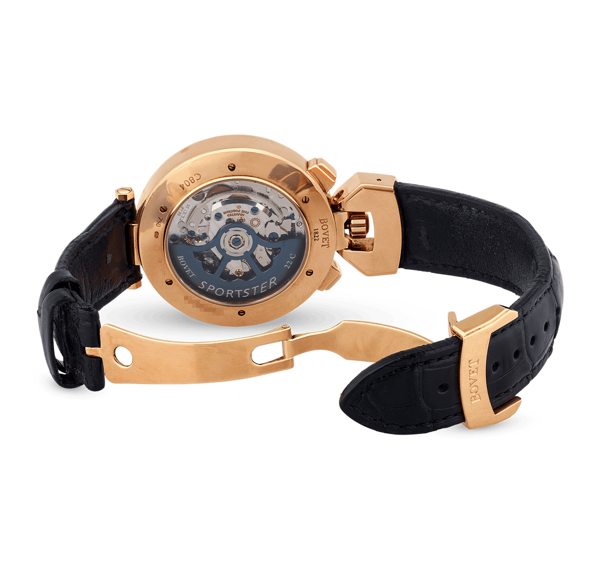 Bovet Sportster Rose Gold Chronograph Wristwatch