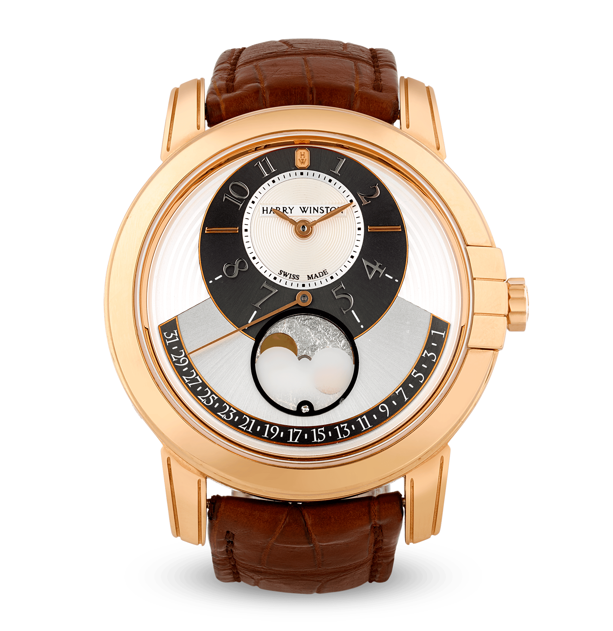 Harry Winston Midnight Moon Phase Wristwatch