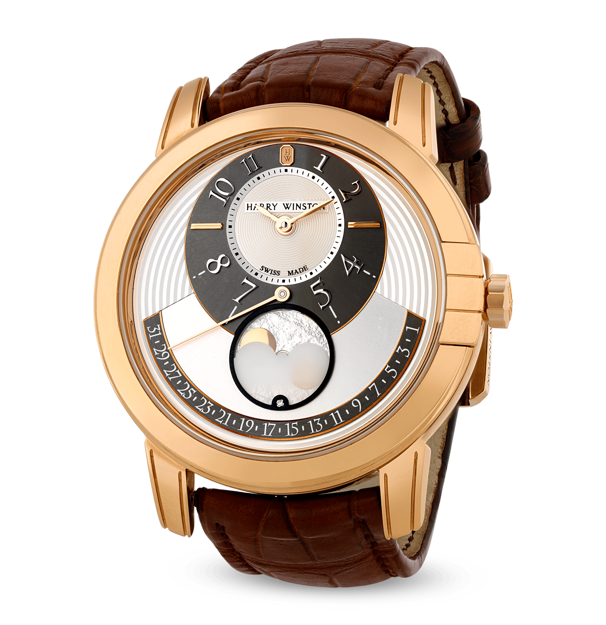 Harry Winston Midnight Moon Phase Wristwatch