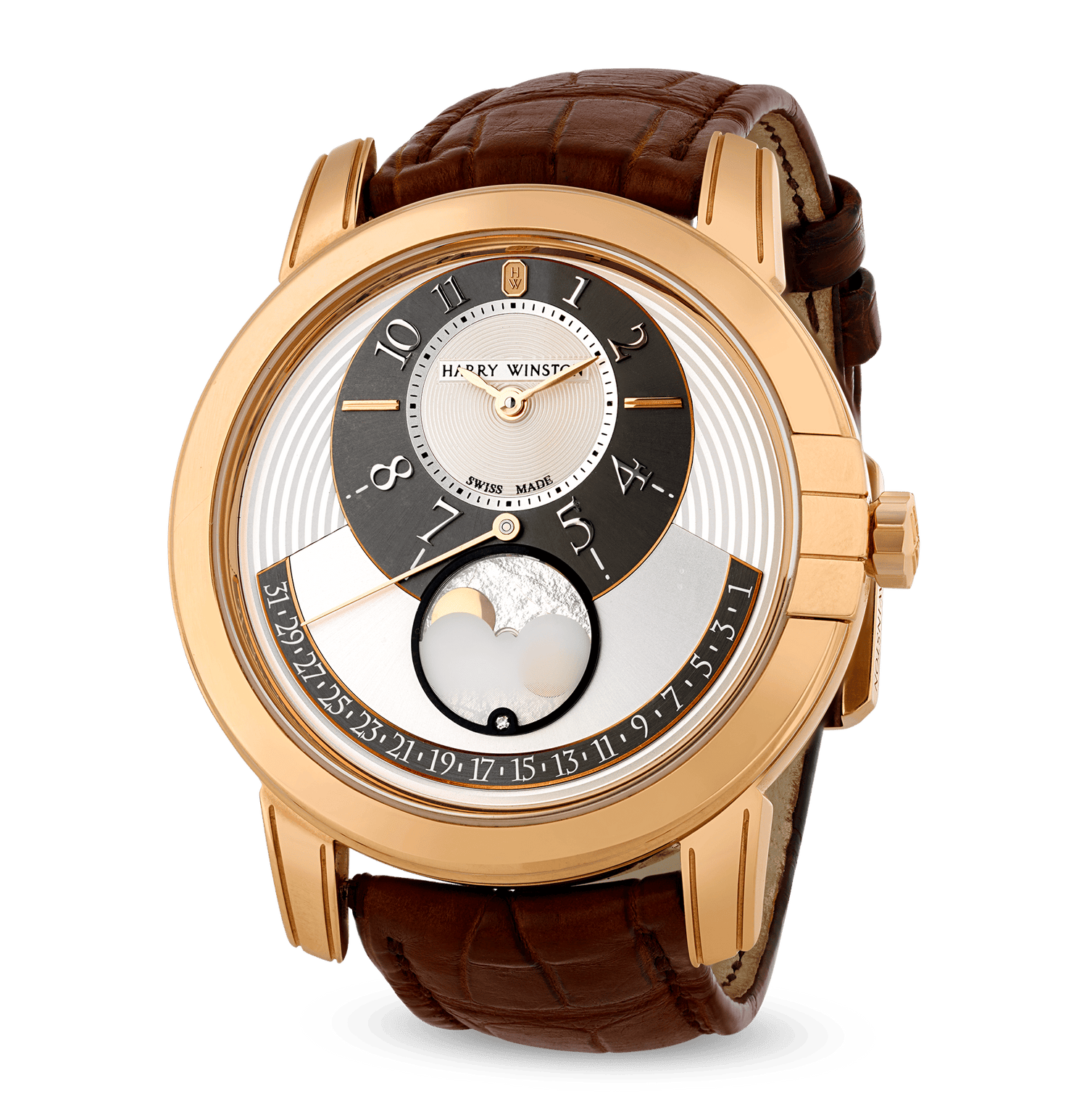 Harry Winston Midnight Moon Phase Wristwatch