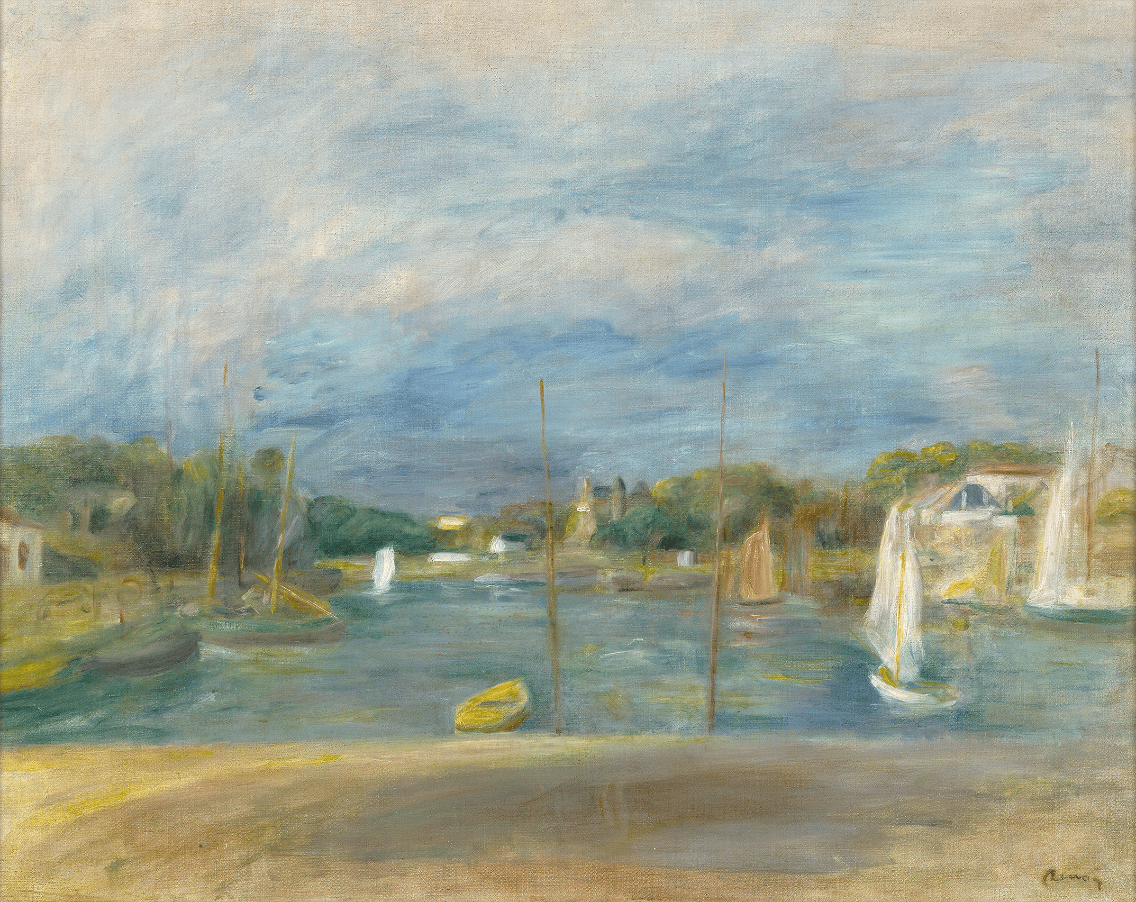 La Seine à Port-Marly–Voiliers by Pierre-Auguste Renoir
