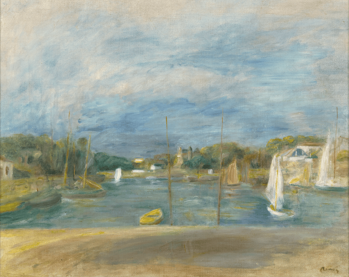 La Seine à Port-Marly–Voiliers by Pierre-Auguste Renoir